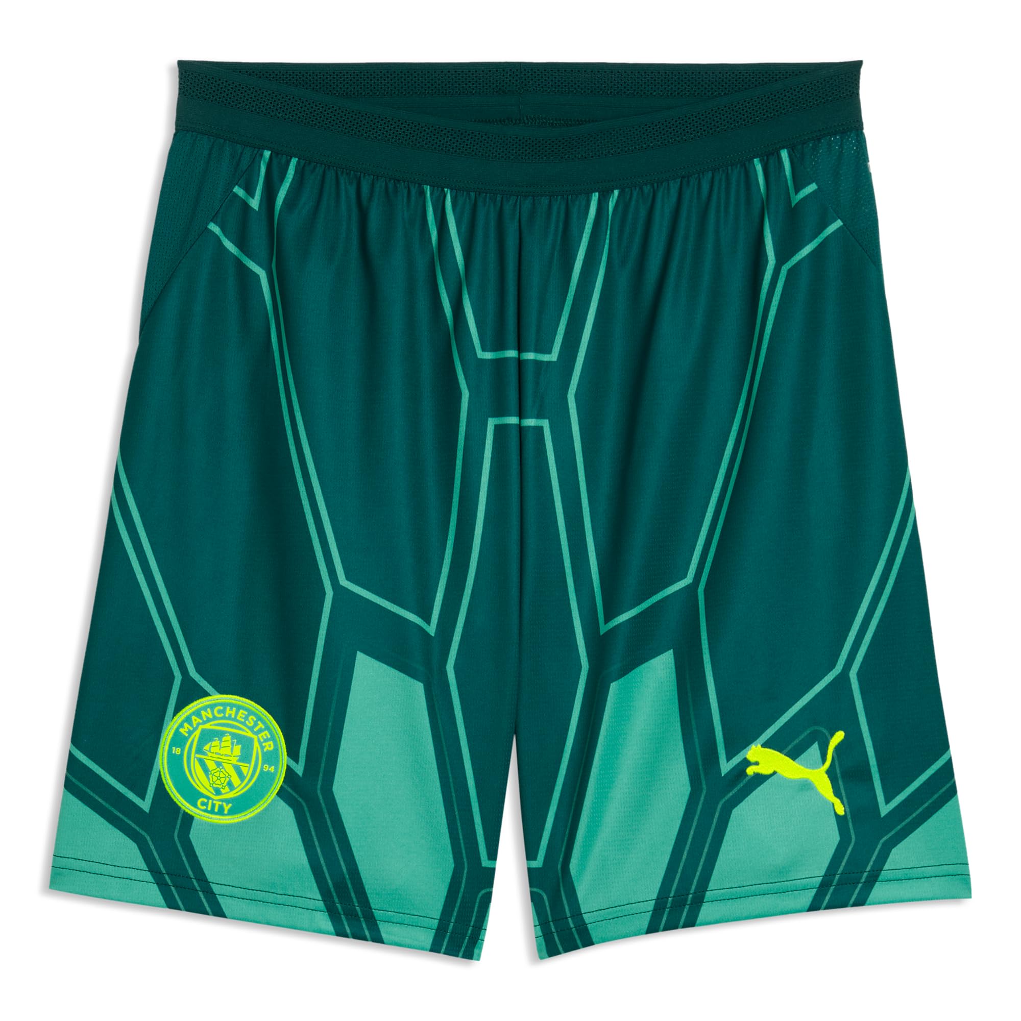 Puma Men's Green Manchester City Fc 2026/27 Replica Goalkeeper Football Shorts - Size: S
