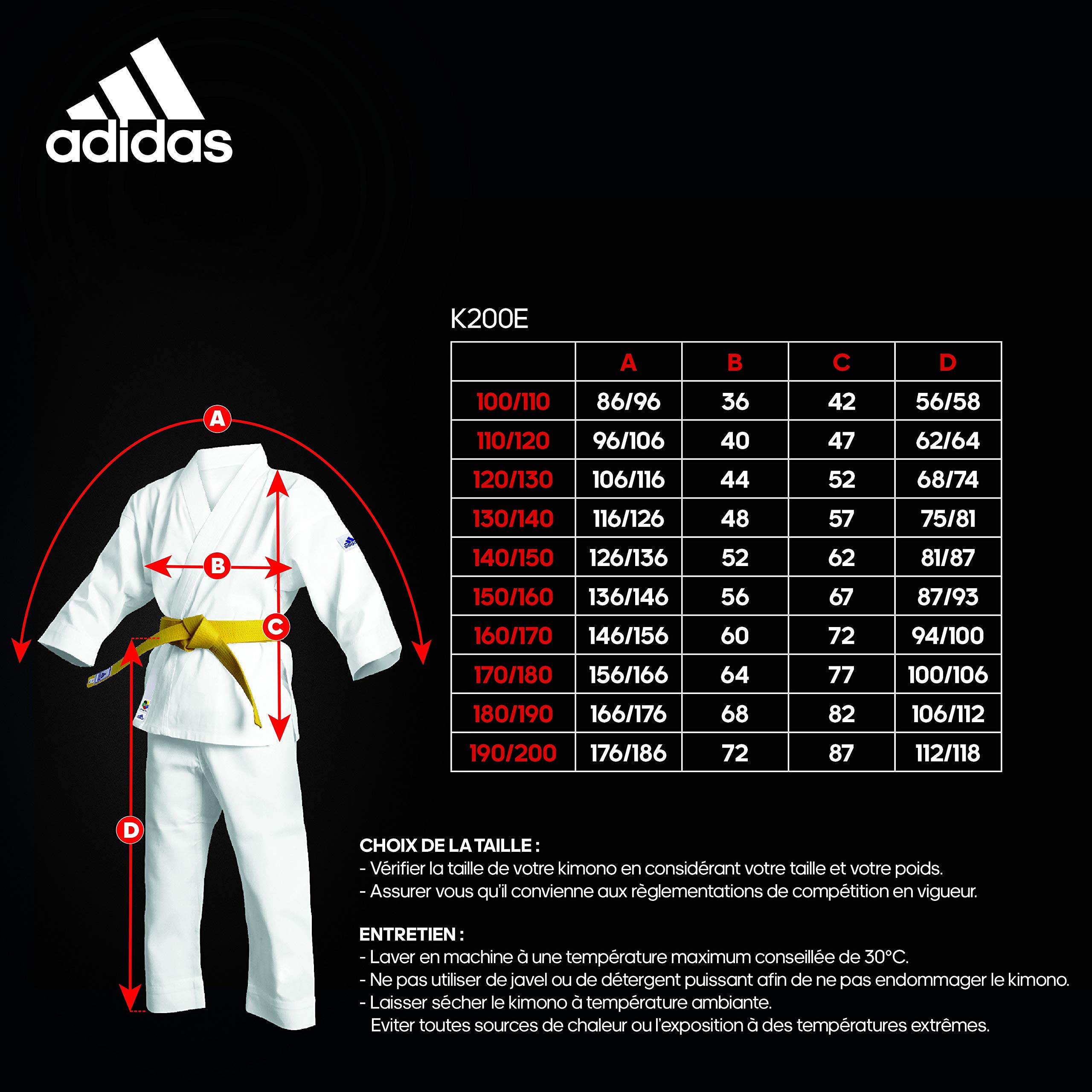 adidas 200e Evolution Kimono Mixte enfant