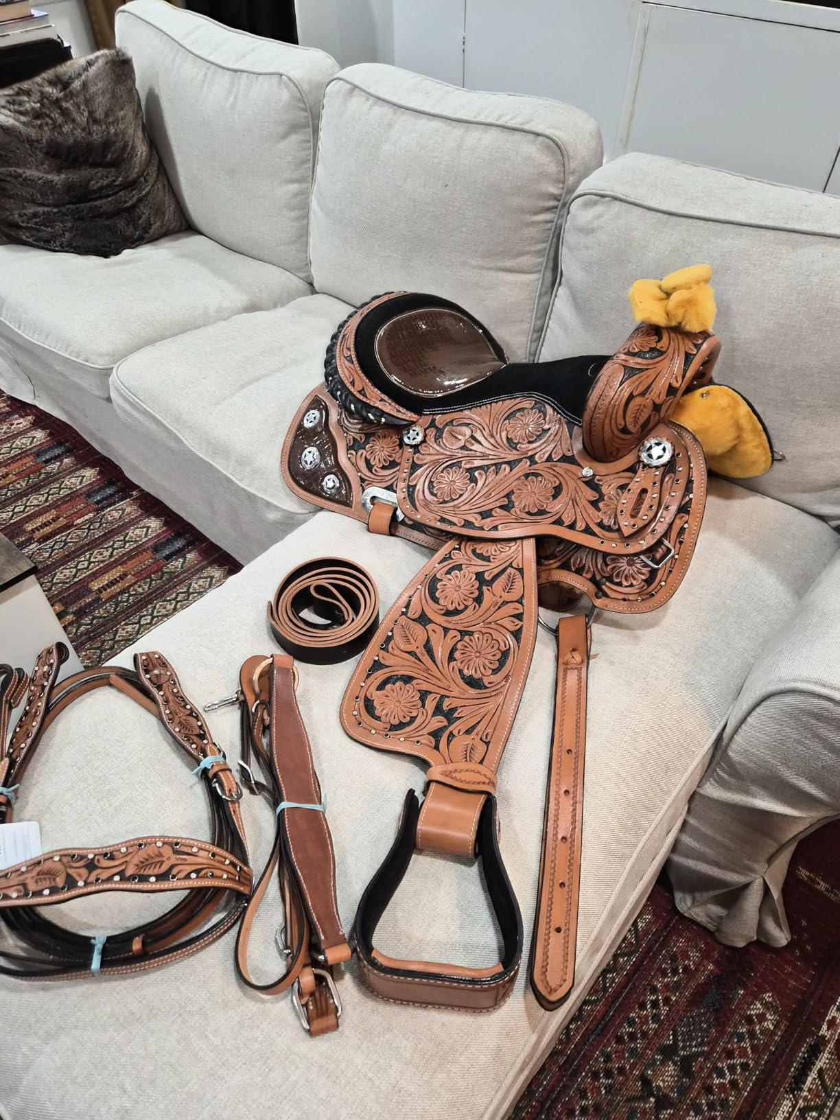 RESISTANCE Western Adult Barrel Saddle with Tackset customer photo