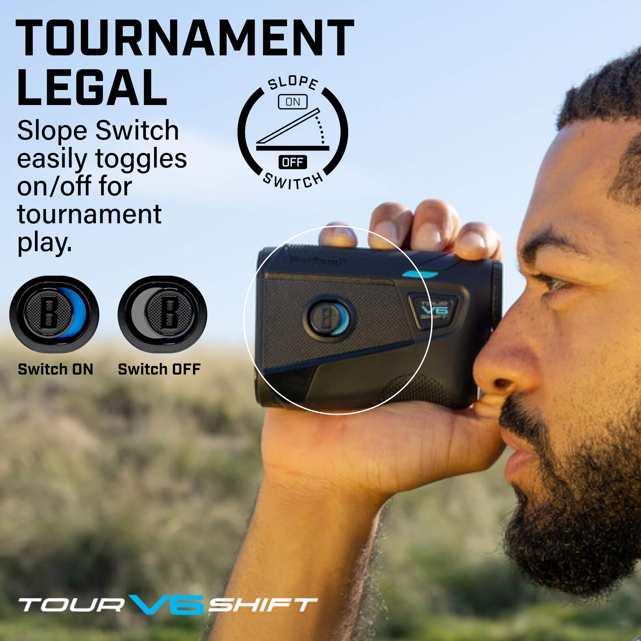 Bushnell Golf Tour V6 Shift Schwarz