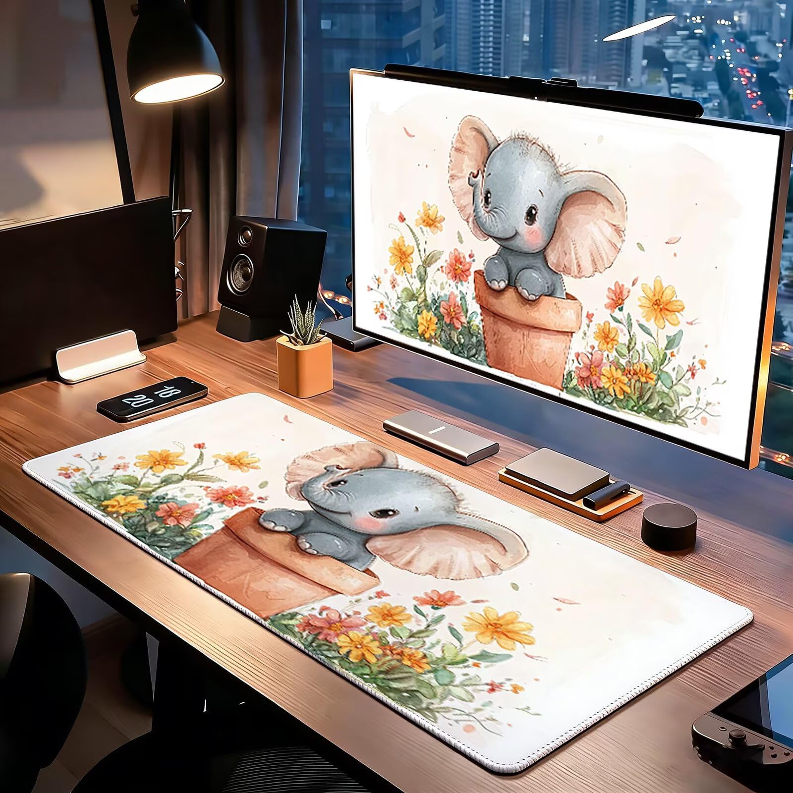 Tappetino Mouse Gaming, 900x450mm Tappetino Mouse XXL Carino 0c0-516