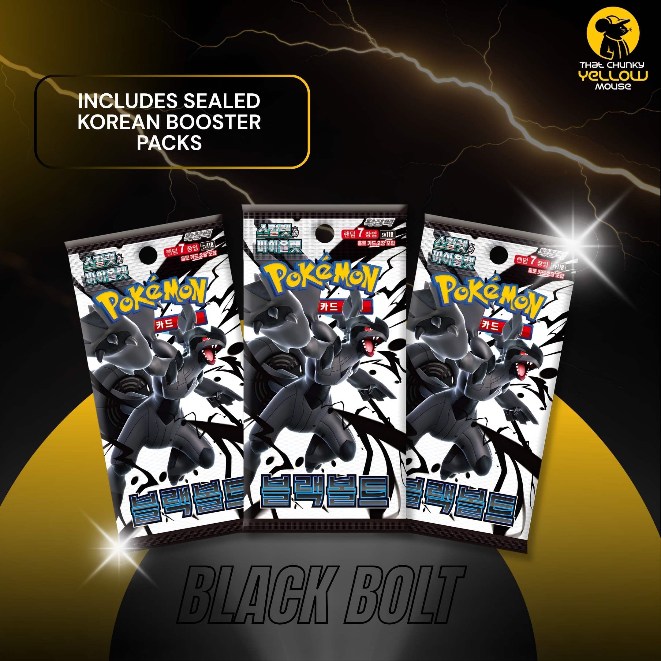 Pokemon TCG Korean Black Bolt Booster Box 20 Pokemon Booster Packs | TCYM Authenticated