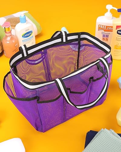 Miniatura 6 de Ocim Bolsa grande de malla portátil para botellas de champú de gran tamaño, plegable, de secado rápido, para dormitorio universitario, campamento,