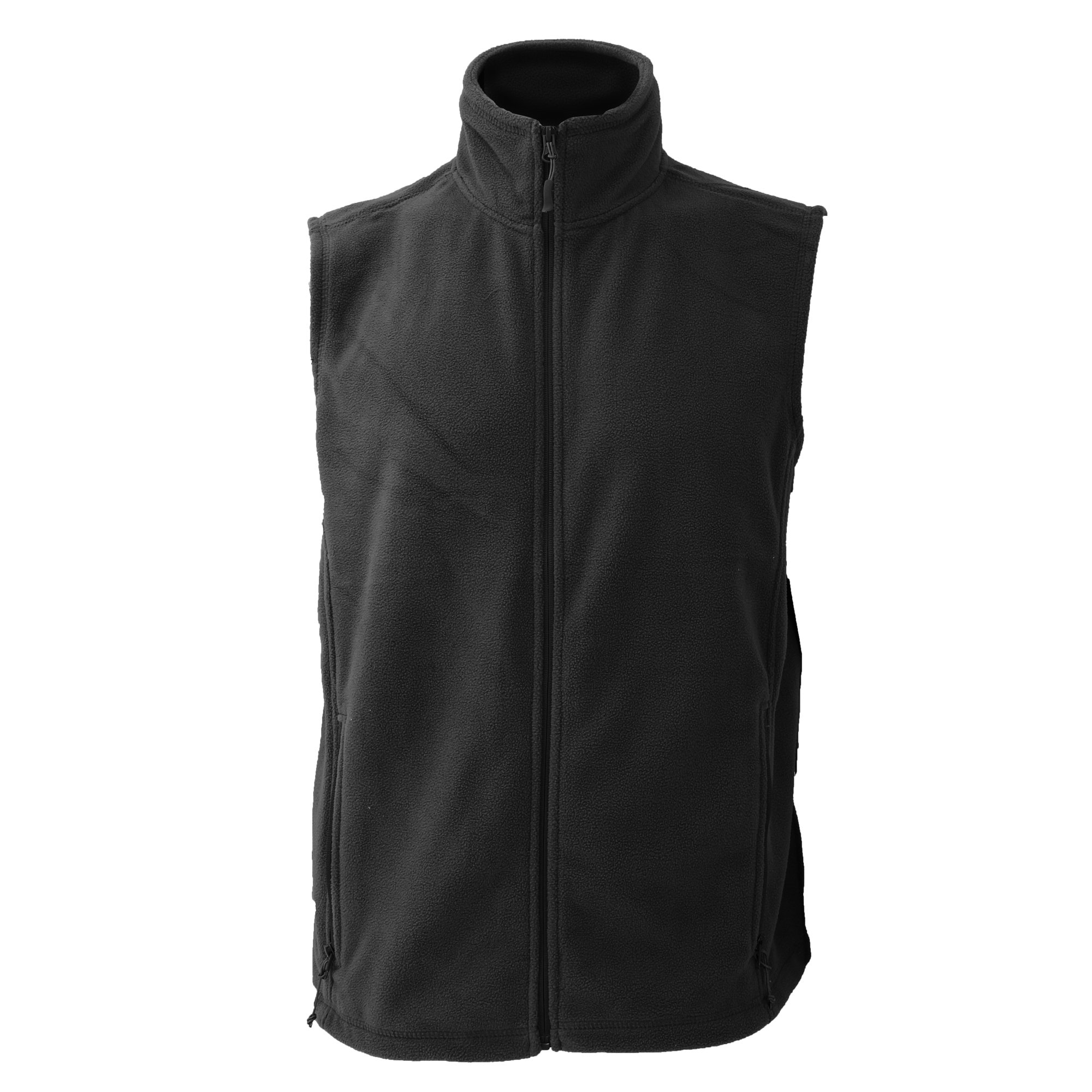 Jerzees Colour Fleece Gilet Jacket/Bodywarmer (XL) (Black)