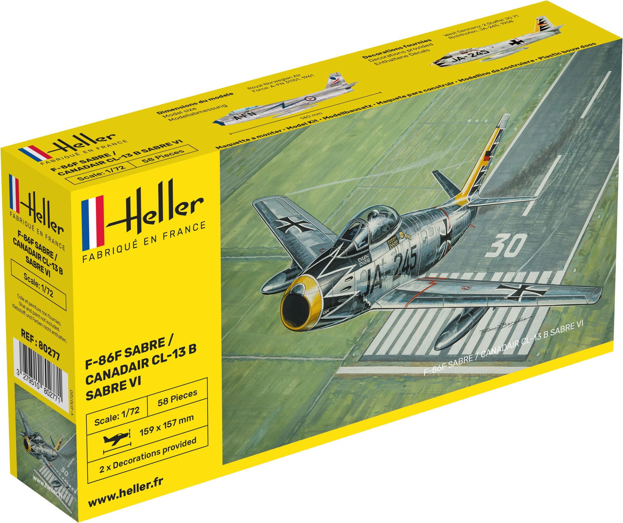 Heller 1:72 - F-86F Sabre/Canadair CL-13 B Sabre VI