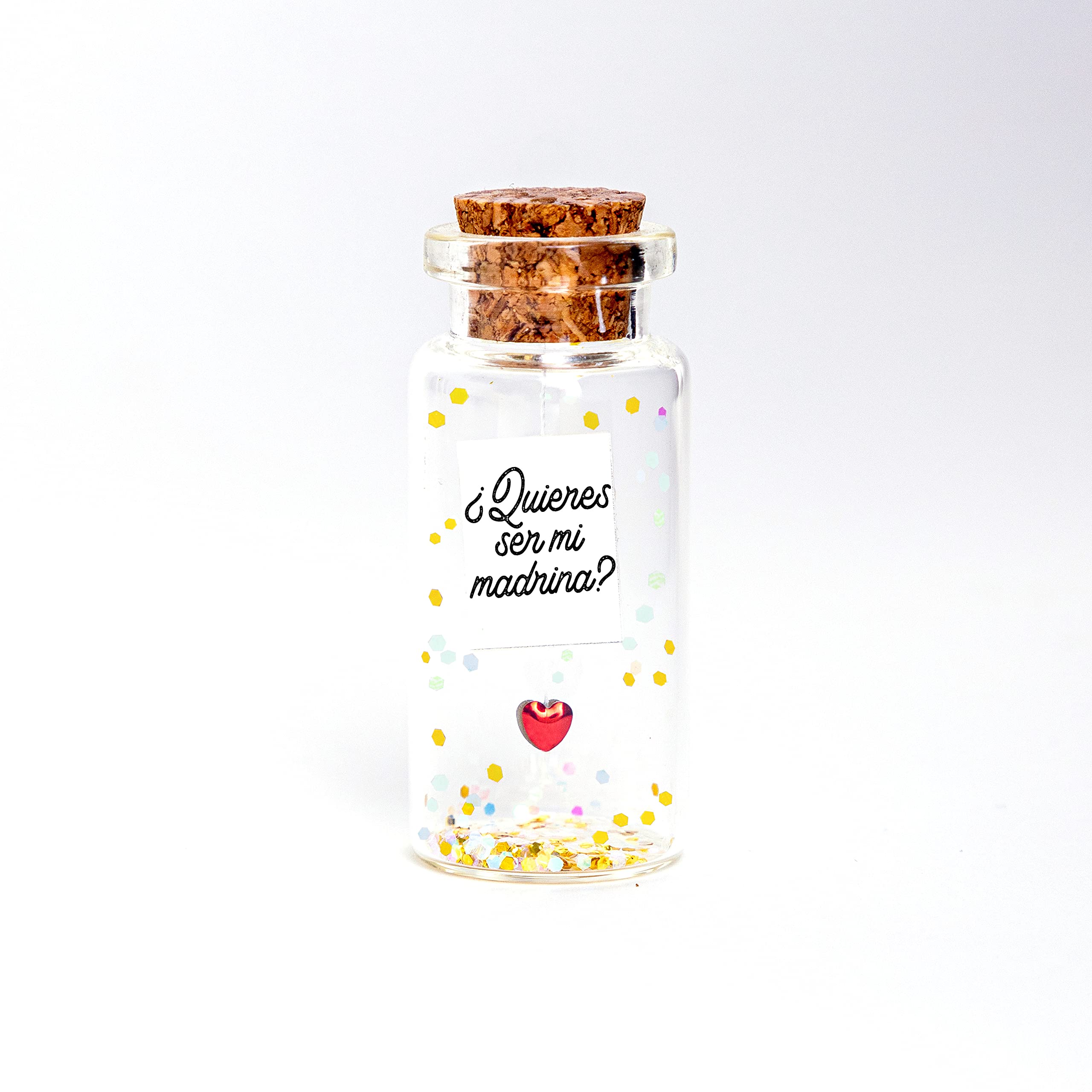 Pregunta ¿Quieres ser mi madrina? envuelta en paquete postal miniatura ¿Quieres ser mi padrino? Regalos del bebé.