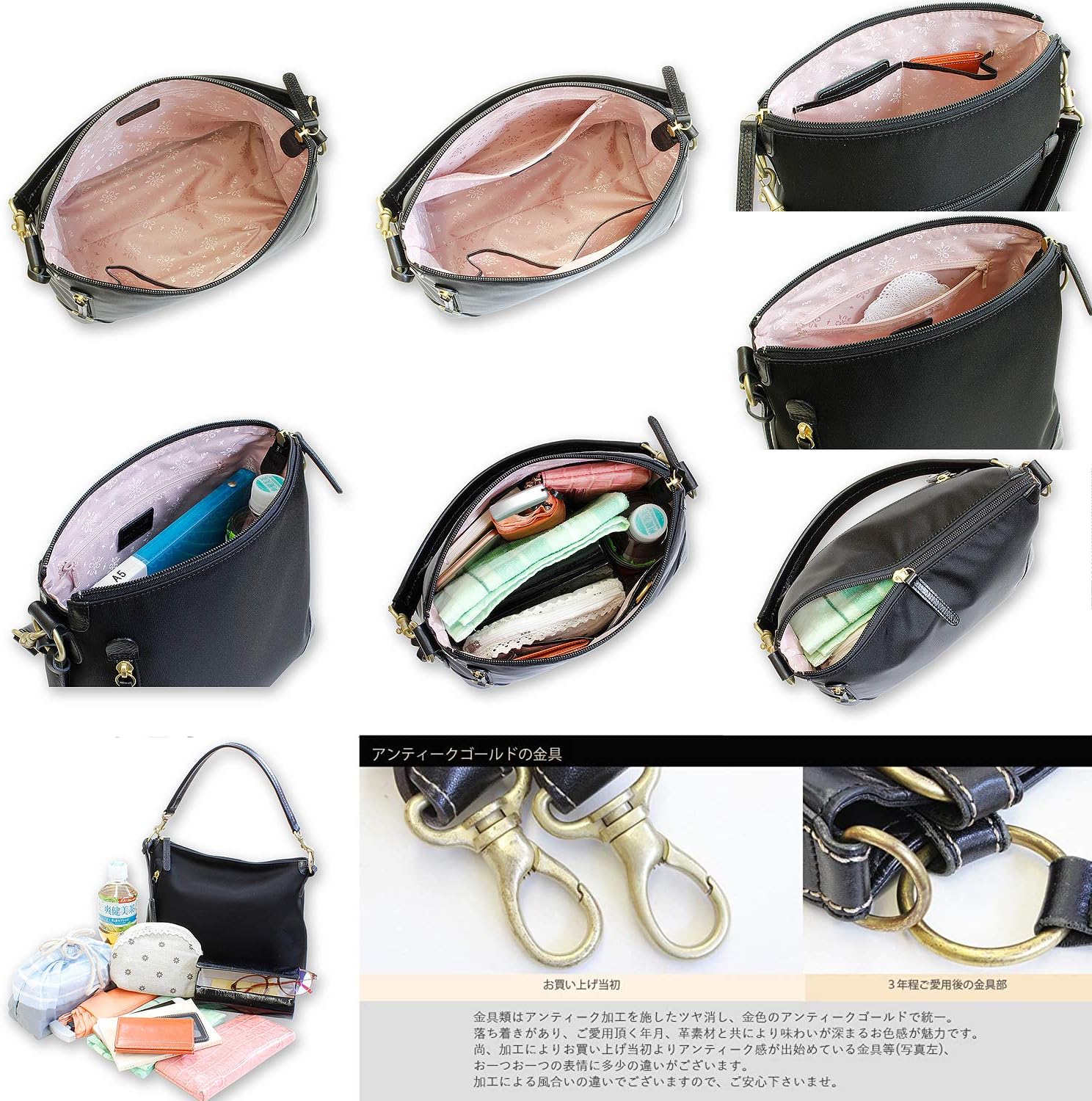 LIME made in Japan ショルダーバッグ ハンドバッグ レディース Ｌ1724 2way 本革 撥水 ナイロン 日本製 ライム マキシムナイロン