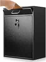Yaocom Locking Mailbox with Key for Outdoor 18 x 15 x 7