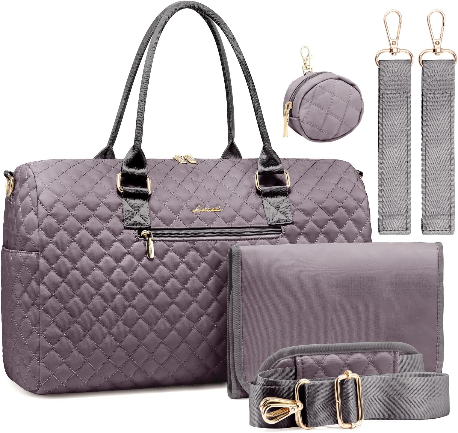 LOVEVOOK Diaper Bag Tote 5Pcs Set