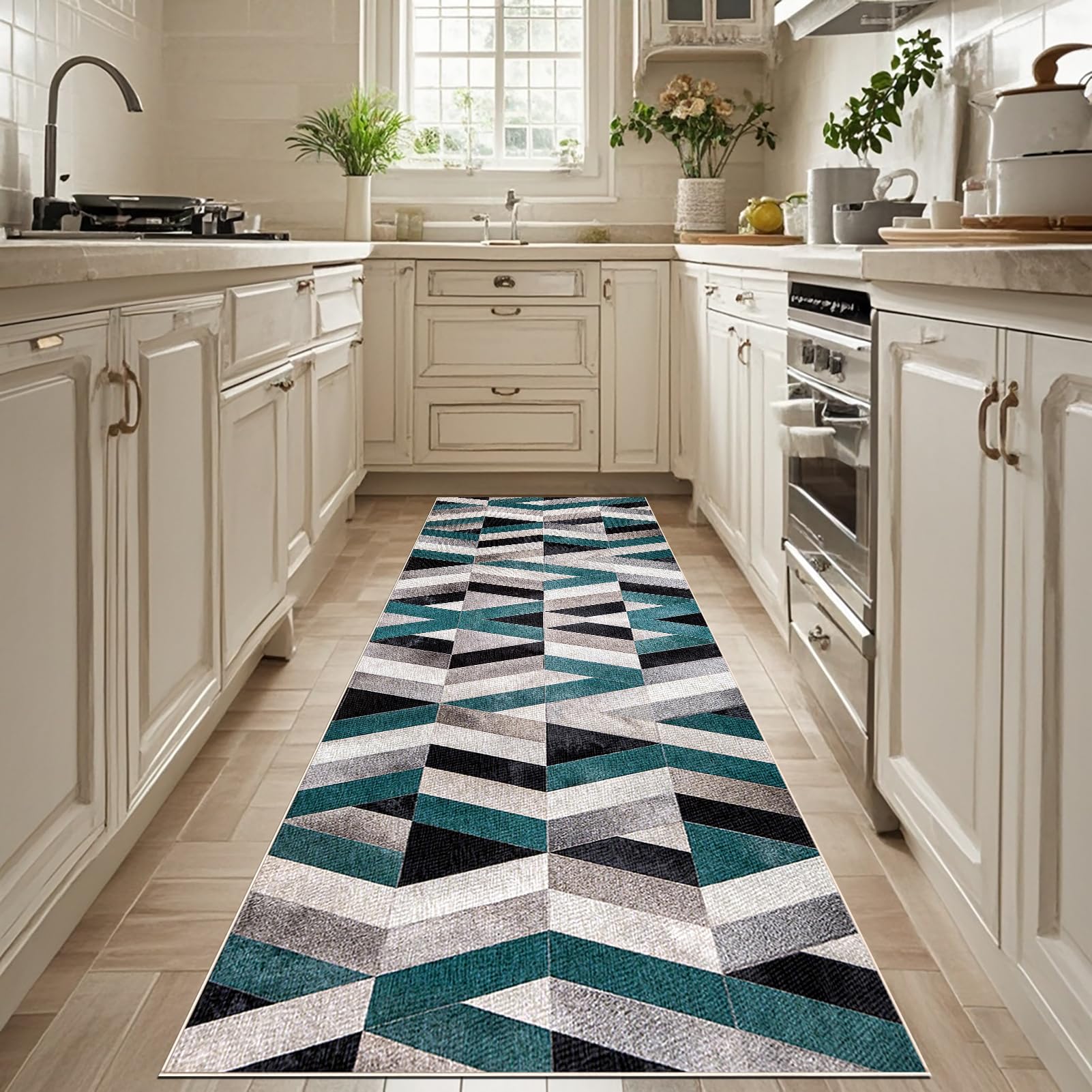 Extra Lungo Corridoio Hall Runner 80 x 300 cm Tappeto Cucina Antiscivolo Tappeti passatoia corridoio Lavabile Tappeti Runner Passatoia Lungo per Ingresso Lavanderia Camera da Letto