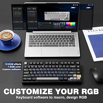 Amazon | YUNZII AL75 75% ゲーミングキーボード フルアルミCNC