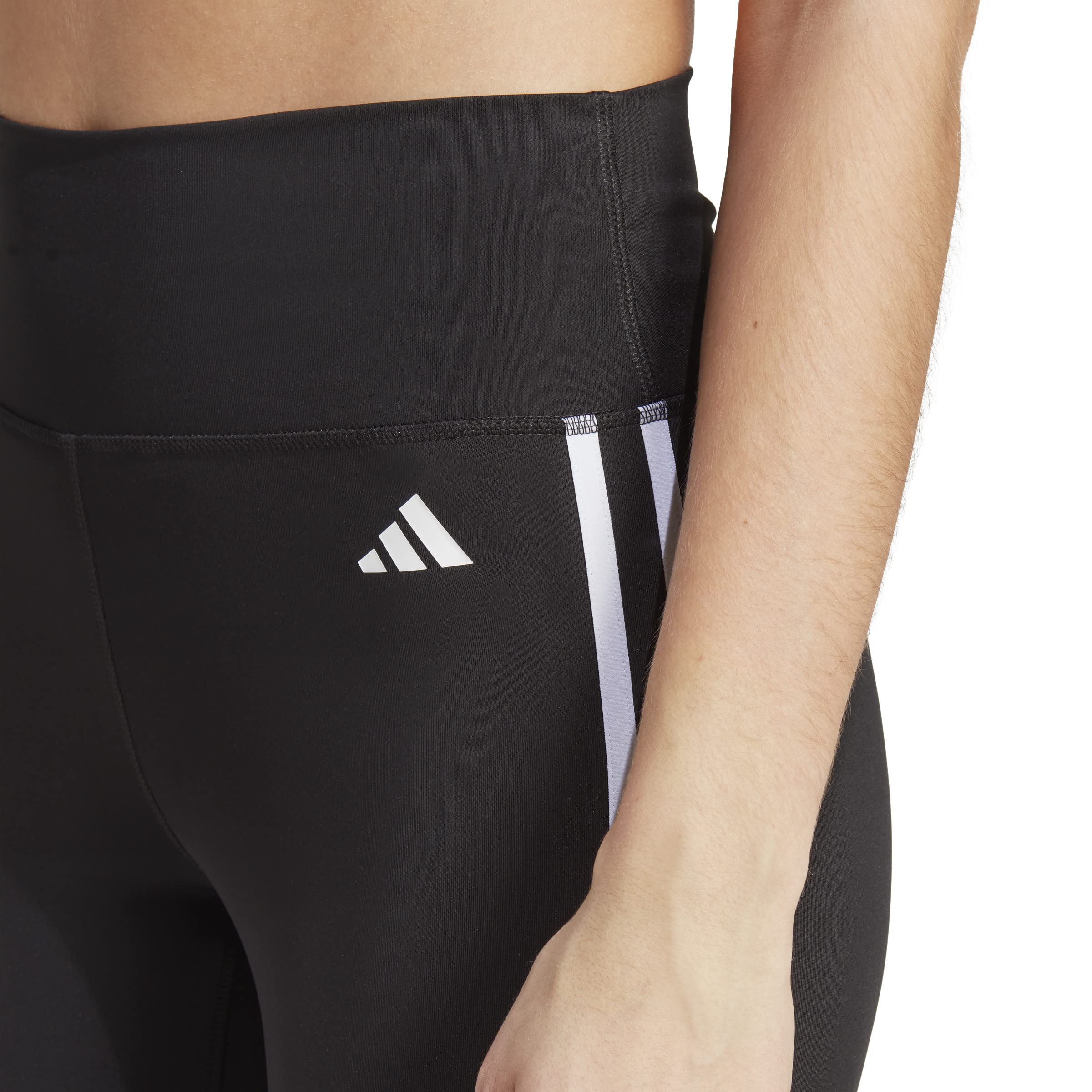 Adidas - Train Essentials 3-Stripes High-Waisted 3/4 Leggings, Leggings Donna