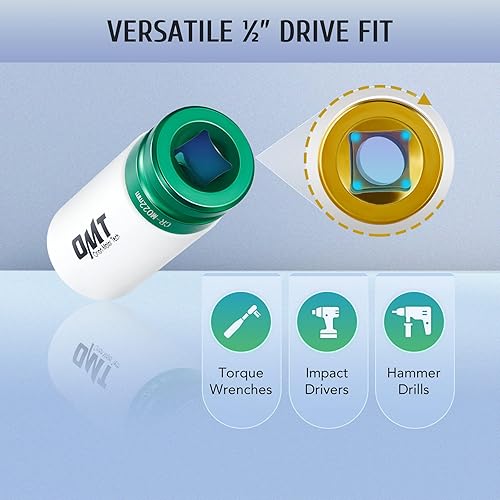 Miniatura 3 de Orion Motor Tech Juego de herramientas de llaves de impacto, 5 piezas de 15 17 19 21 0.866 in para transmisión de 12 pulgada, juego de llaves de