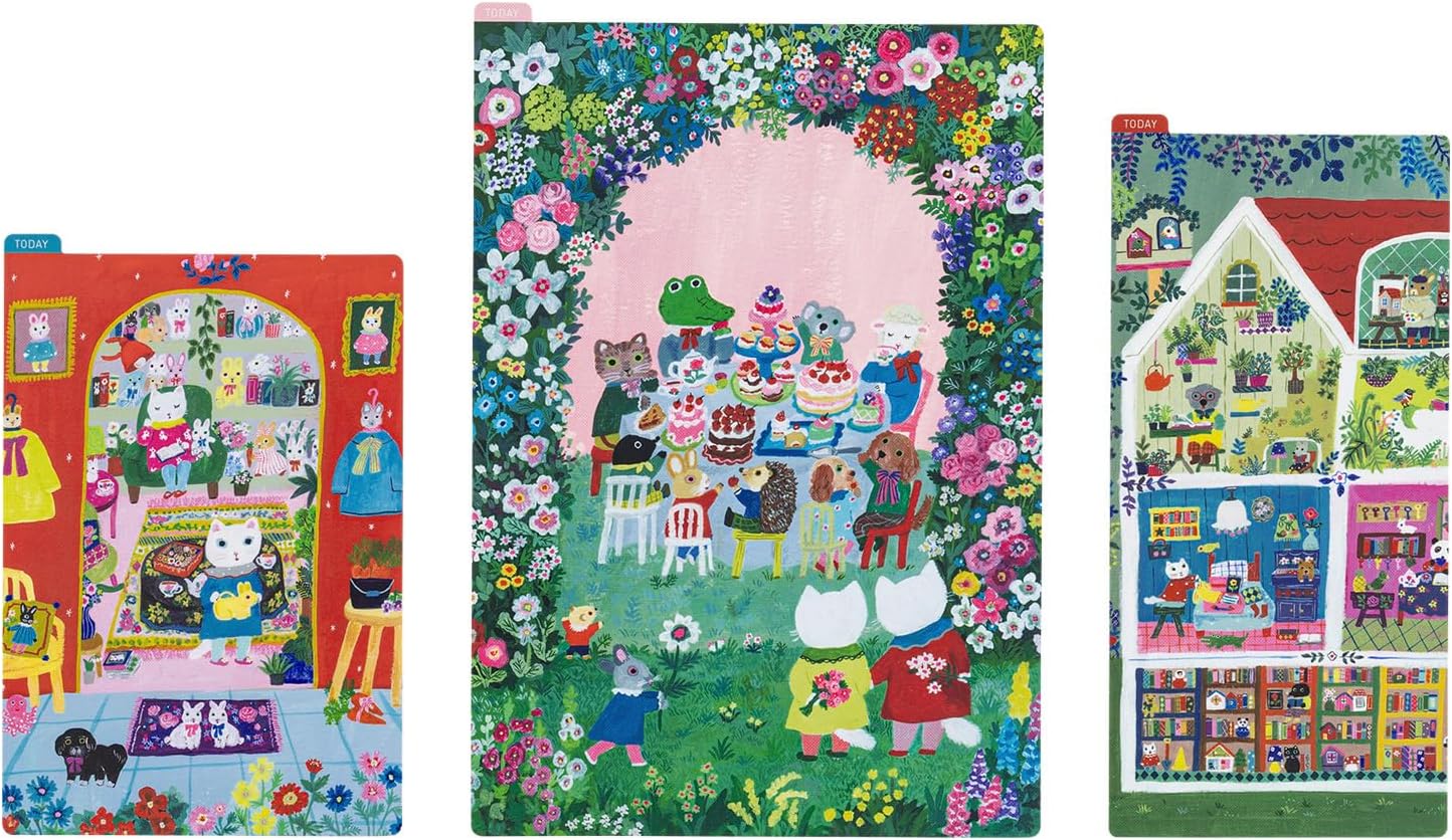 Hobonichi Techo Accessories Yumi Kitagishi: Hobonichi Pencil Board for A5 Size (In the Garden) image 4