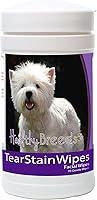 Vista 214 de Healthy Breeds Toallitas quitamanchas de lágrimas de perro para husky siberiano – Más de 100 razas – Limpiador facial de ojos – 70 toallitas