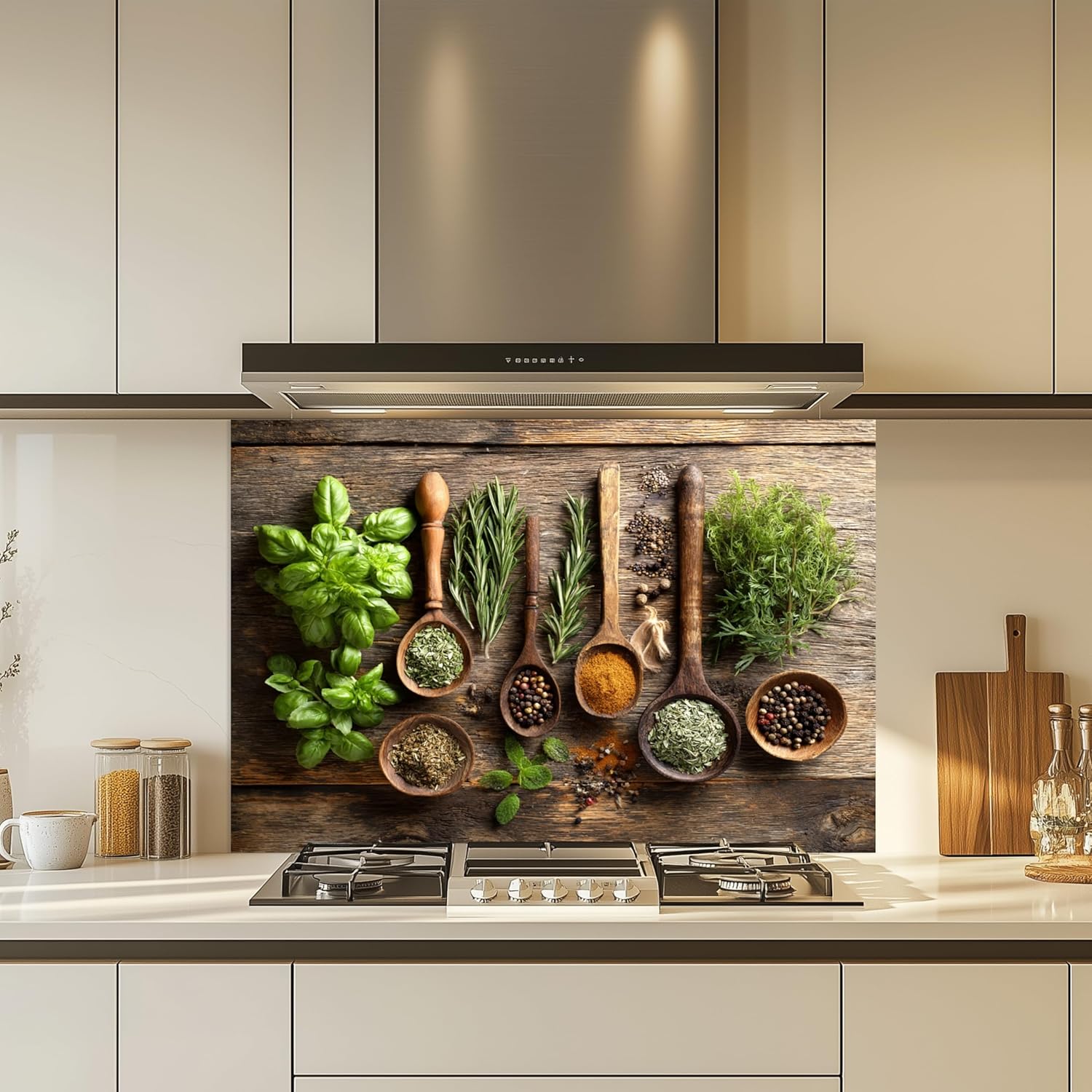 Harbel Harmony Glass Backsplash, Tempered Glass Backsplash, Kitchen Glass Backsplash Behind Stove, Glass Backsplash for Kitchen Wall, Easy to Install Stove Backsplash