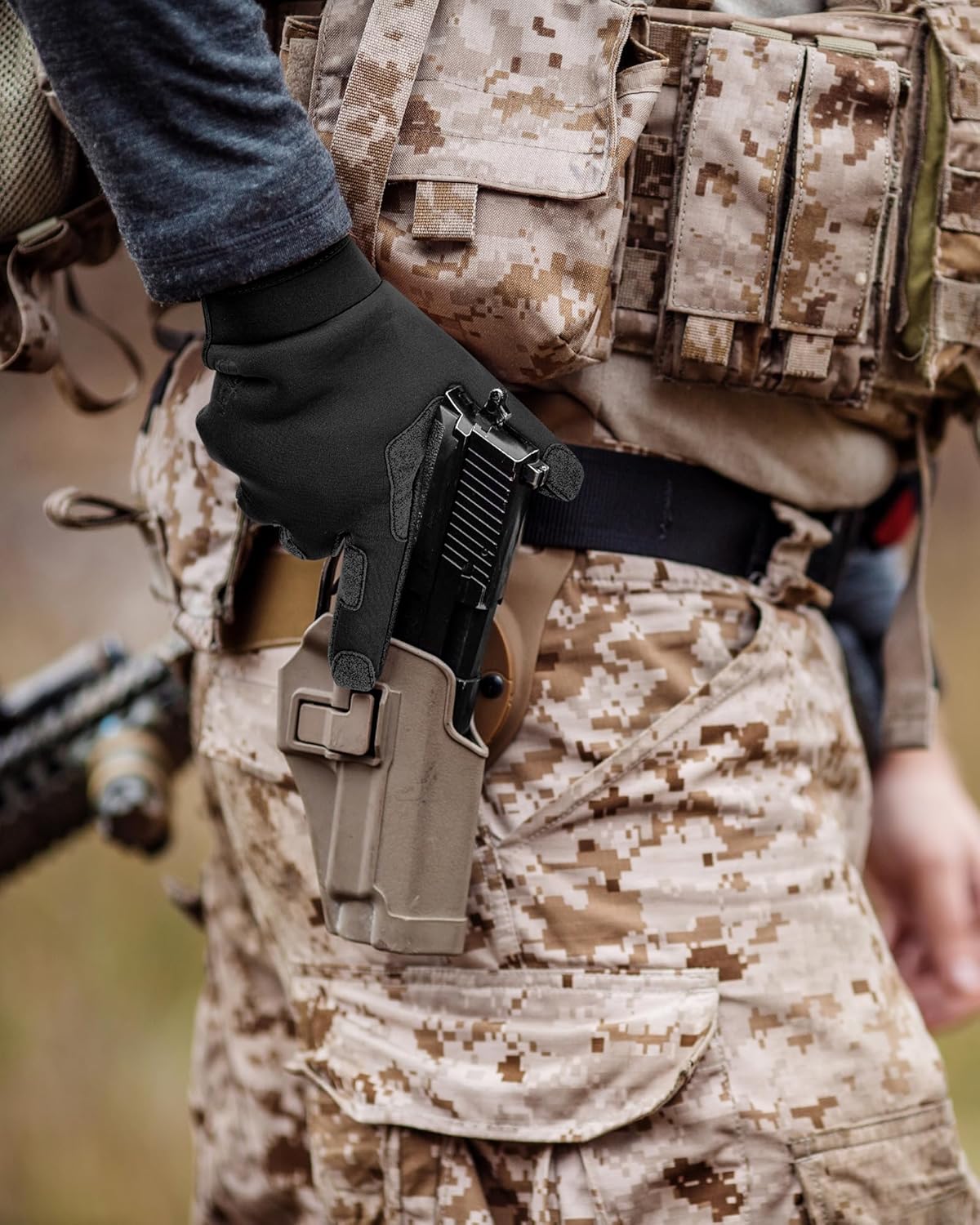 Precision-Fit パトロールグローブ &ndash; 360&deg;タッチスクリーン、ワープフィンガーテクノロジー、一日中快適