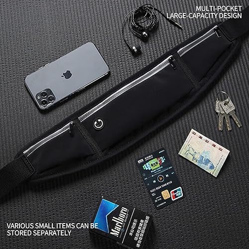 Miniatura 3 de Cinturón para correr, riñonera, riñonera para corredores, soporte para teléfono para mujeres y hombres, bolsa para correr para entrenamiento,