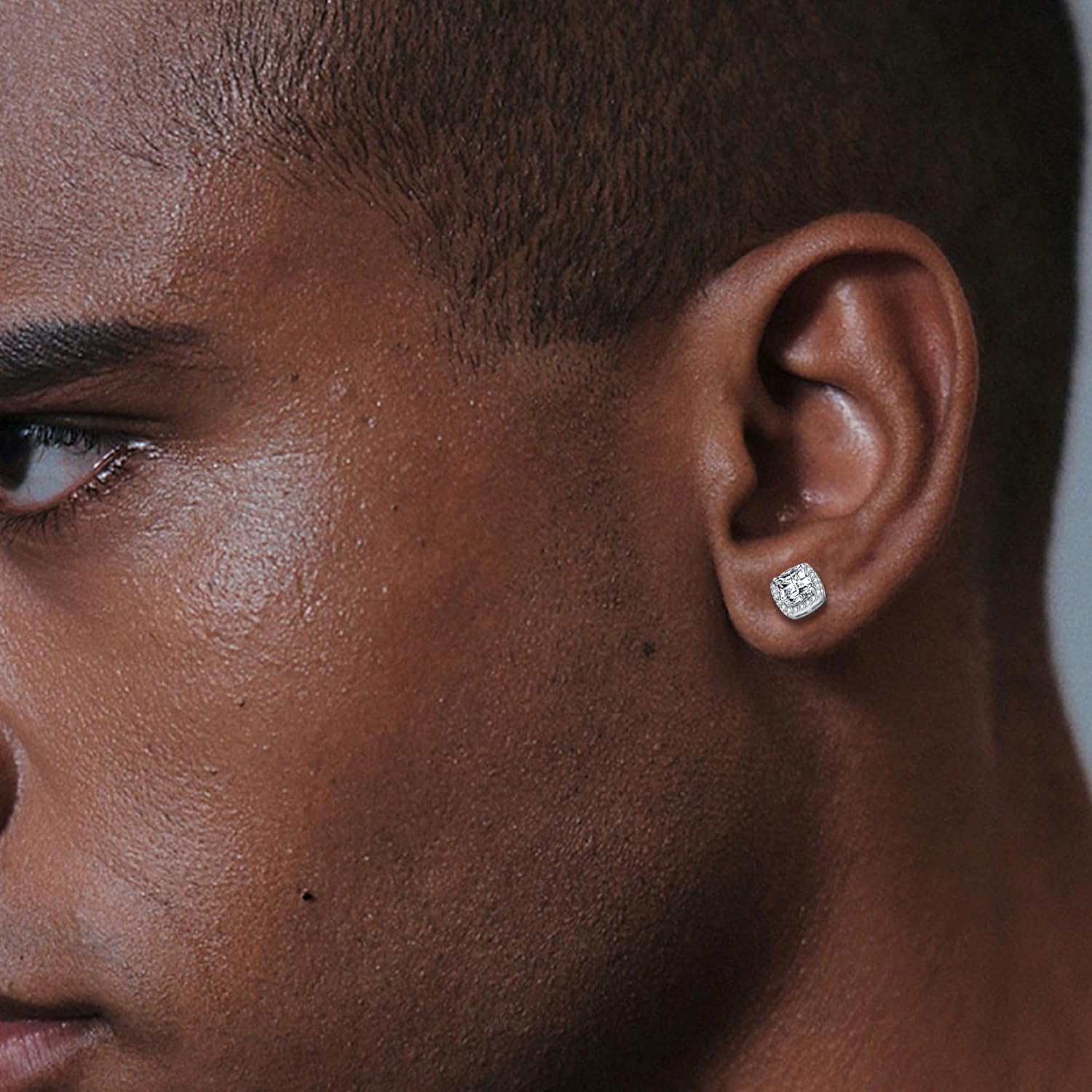 MDFUN Halo Stud Earrings 18K Gold Plated Round/Square/Heart/Teardrop Cubic Zirconia Earrings Set for Women - Image 3