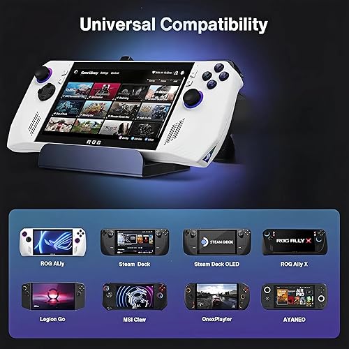 Miniatura 5 de Margal Base para cubierta de vapor, estación de acoplamiento compatible con Steam Deck, 7 en 1 Stream Deck Dock con HDMI 2.0 4K 60HZ, Gigabit