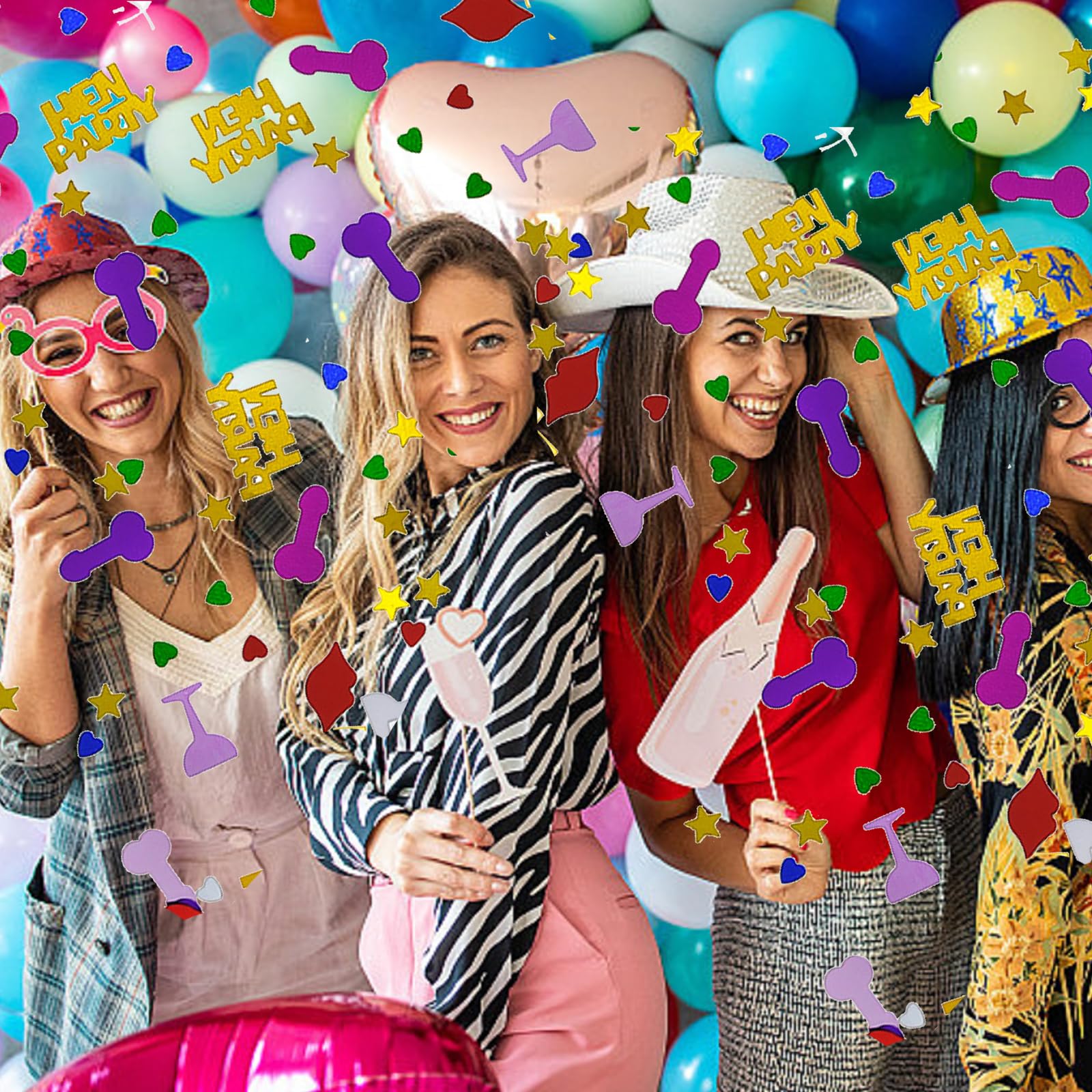 Confetti Colorati Per Addio Al Nubilato | 60g | In Plastica | Per Decorazione Tavoli E Bomboniere - 2