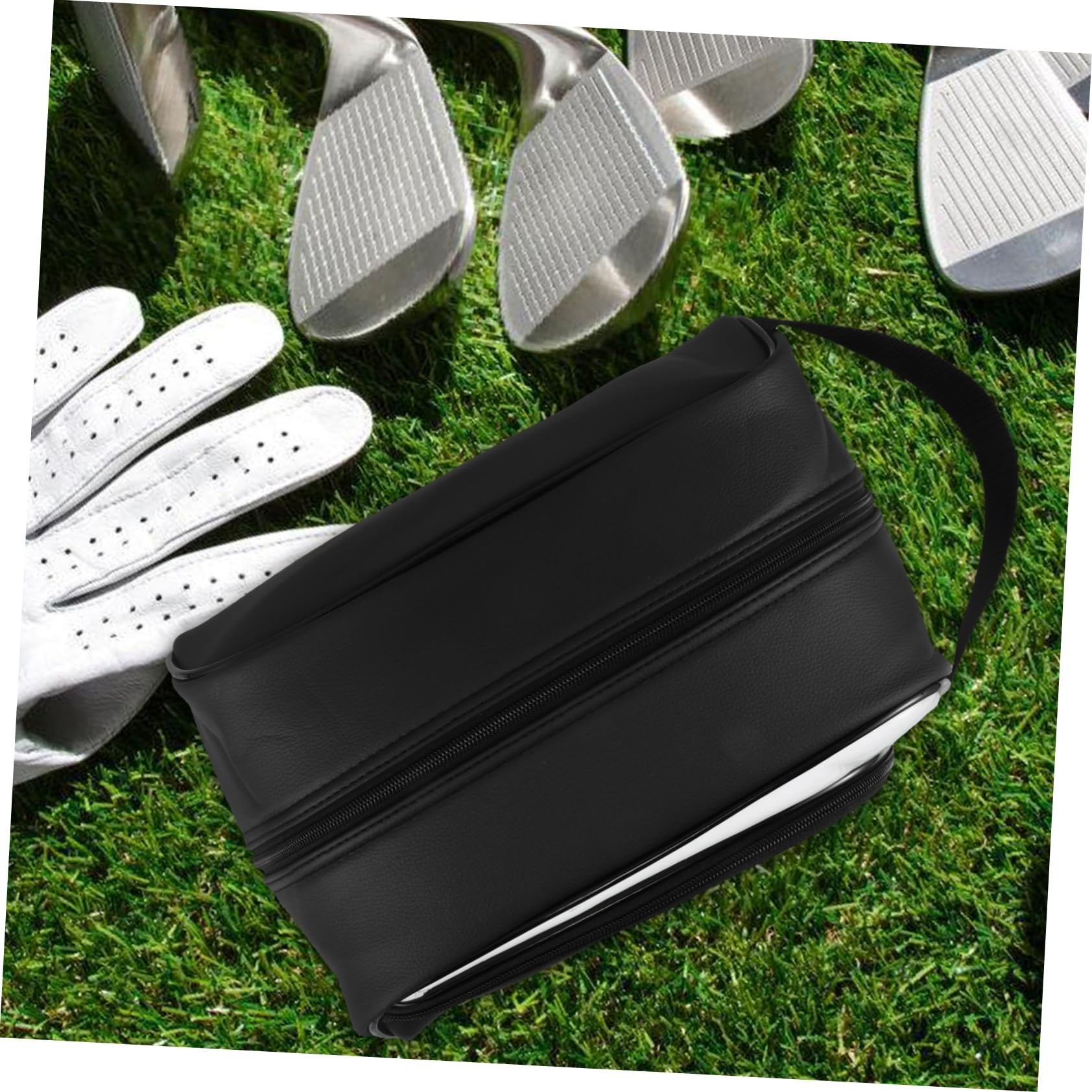 Beavorty Schuhbeutel aus Pu für Aufbewahrung von Golfschuhen und Sportschuhen Leicht für Reisen Fitnessstudio