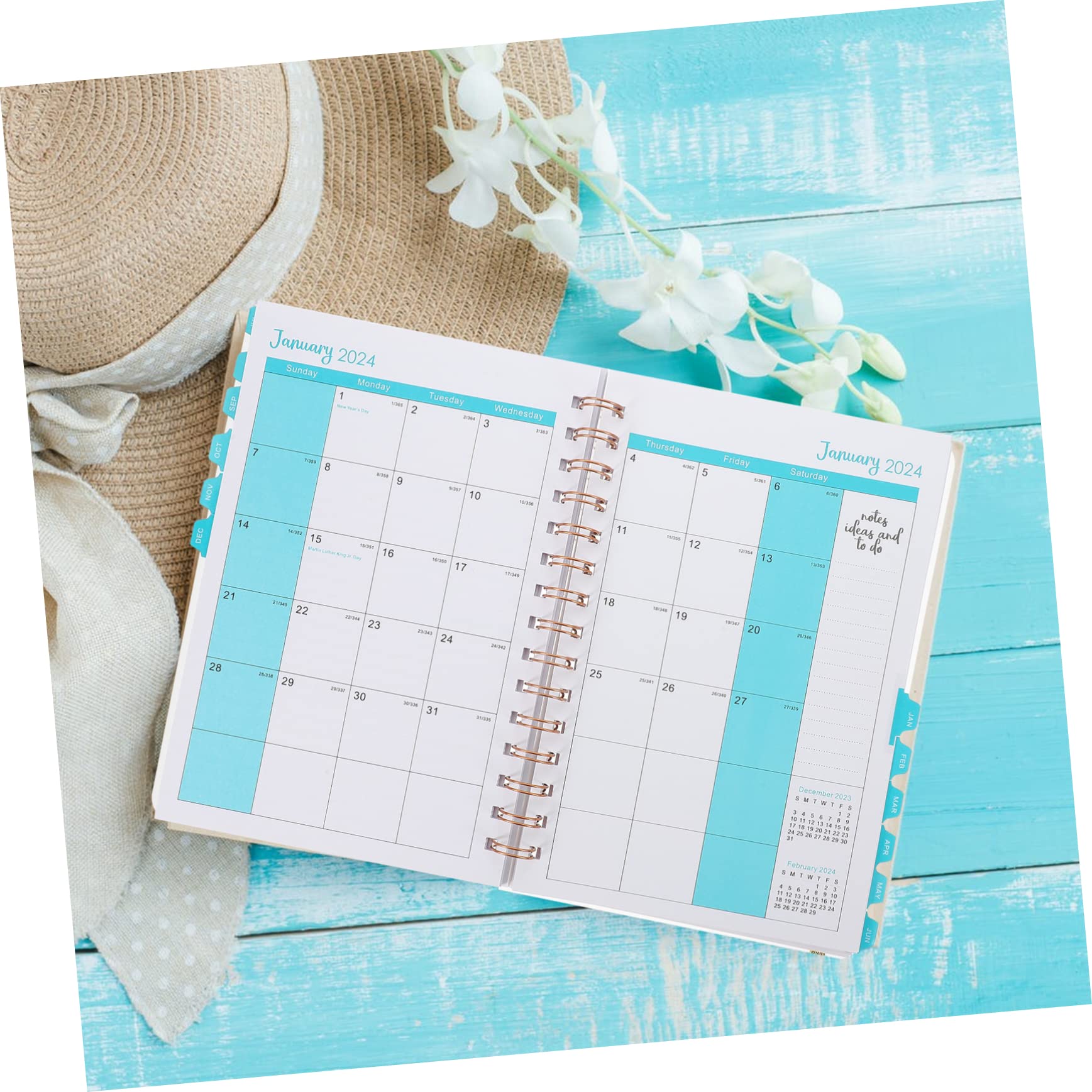 NUOBESTY 5 Pezzi 2023 Agenda Book Multi Book Display Stand Coperchio Estensibile Estensione Per Libreria Sitar Duvet Tuner Spanner Artificial Jam Scrunchie Supporto Per Libri Da Tavolo