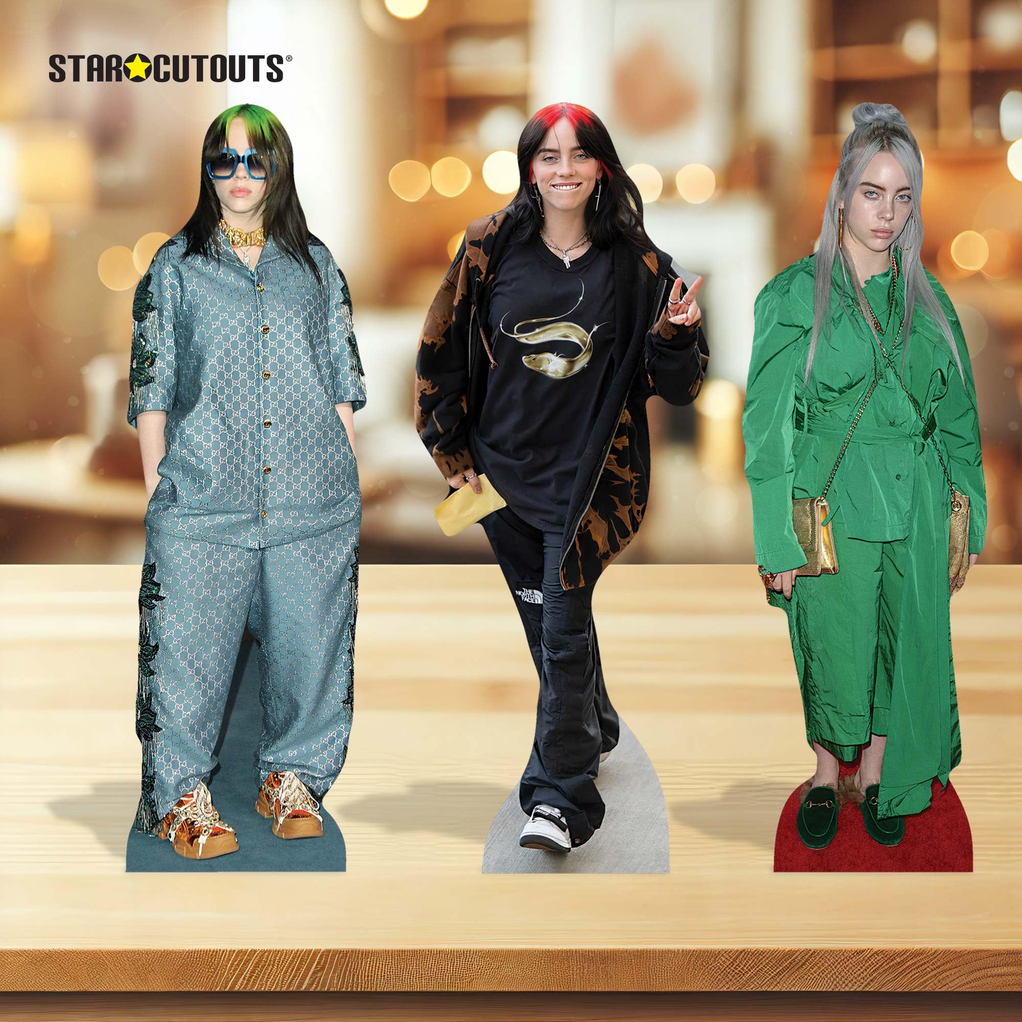 Partydekoration Sci-Fi STAR CUTOUTS Alien Pappaufst Produktbild-Vorschau 13