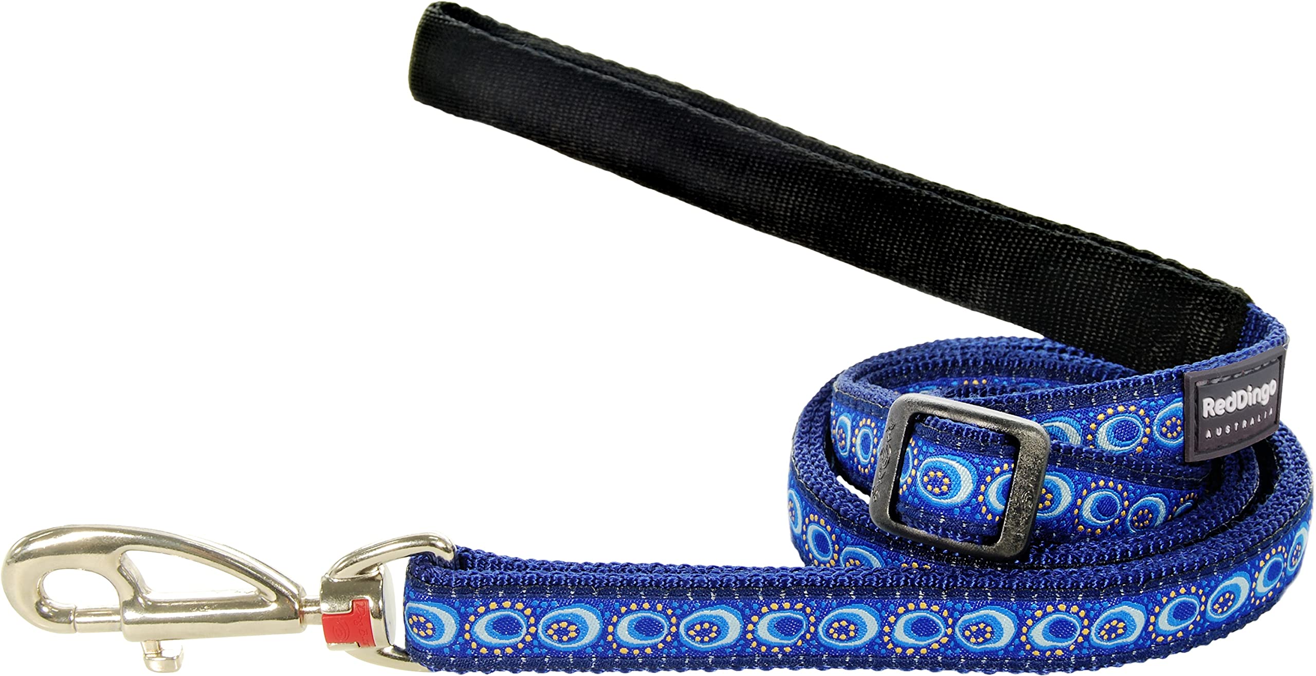 Red DingoDesigner Dog Lead, Large, Cosmos Dark Blue