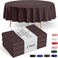 Vista 21 de Manteles de vinilo con reverso de franela, color sólido, calidad premium, impermeables.