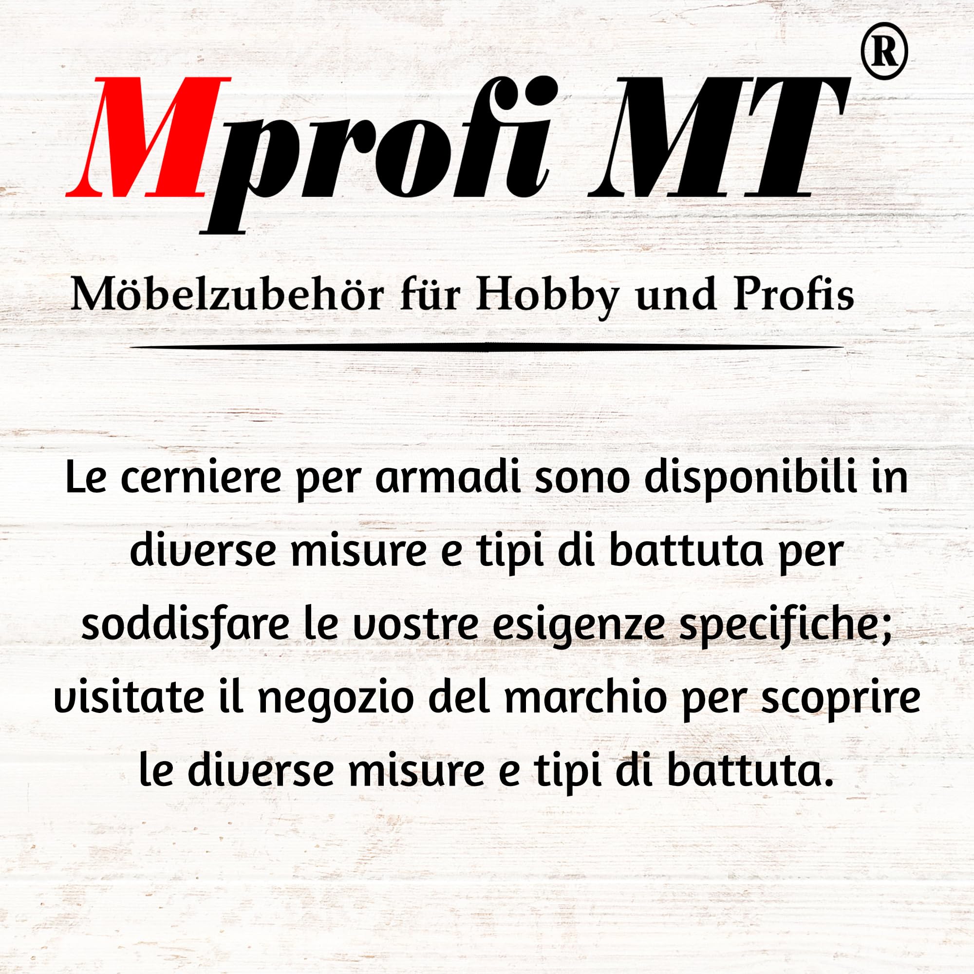 Mprofi MT® 4 Pezzi | Mini Cerniere per Ante Cucina | Ø26mm Battuta Esterna | Cerniere per Armadio | Cardini per Mobili | Cerniera per Ante | Cerniera a Molla | Acciaio Nichelato