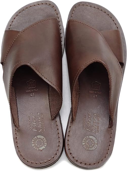 Amazon エダー Shoes 6 サンダル メンズ レザーサンダル イタリア製 12 Brown 43 26 5 27 0cm Eder エダー シューズ バッグ