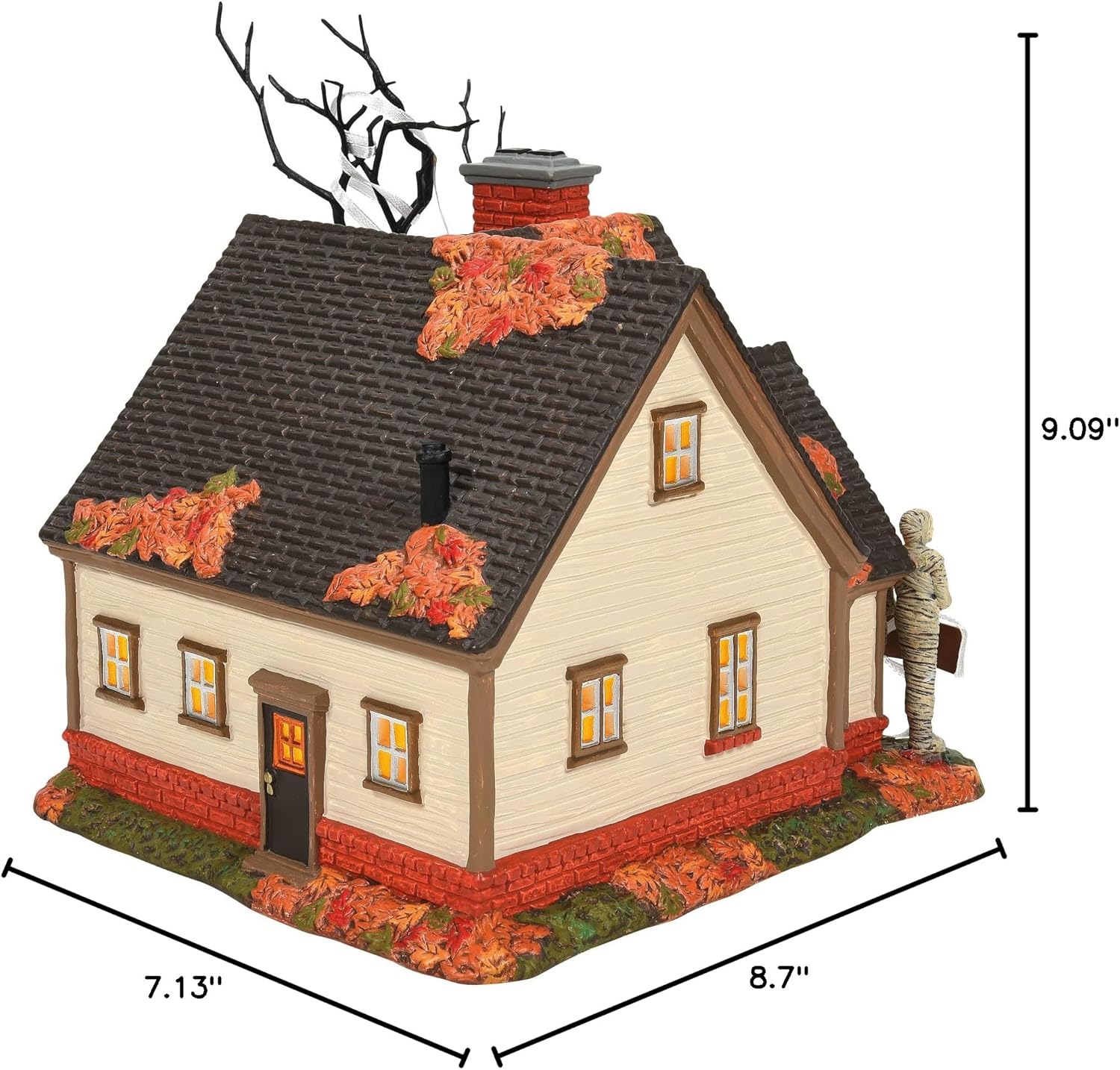 Department 56 Snow Village Halloween The Mummy House Lit Building, 7.13 Inch, Multicolor