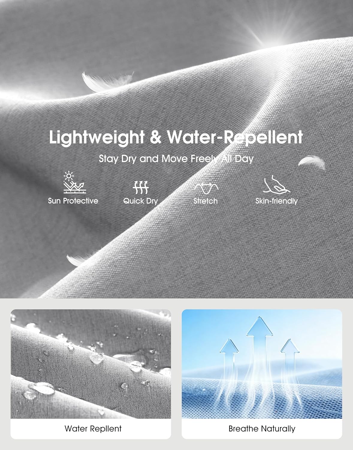 G Gradual Men's Shorts 11" Lightweight Casual Shorts for Men with 3 Pockets Summer Quick Dry Breathable Golf Shorts - Image 4