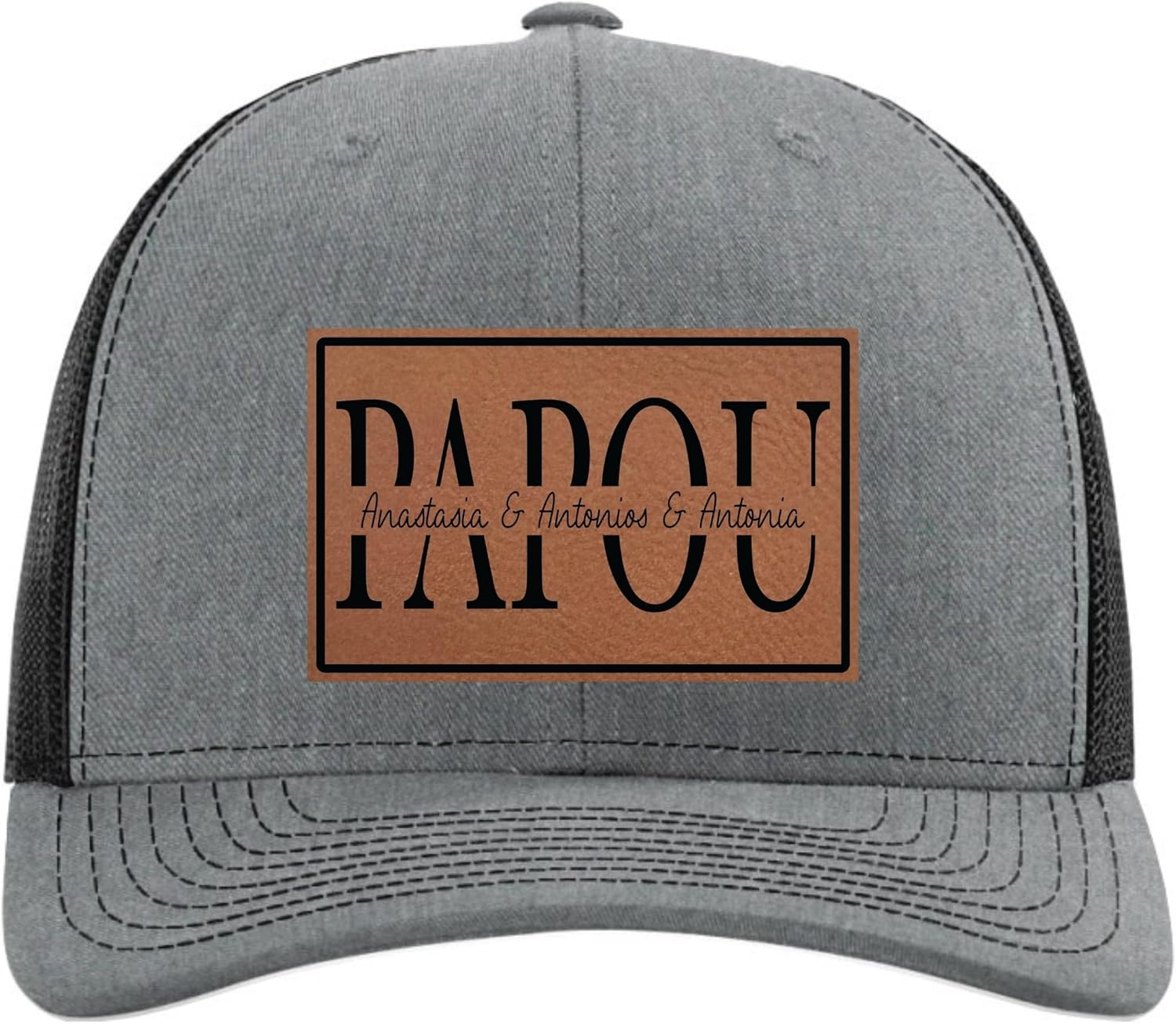 Fathers Day Hats Customized with Kids Names from Grandkids - Personalized Christmas, Birthday, Father's Gifts for Grandpa