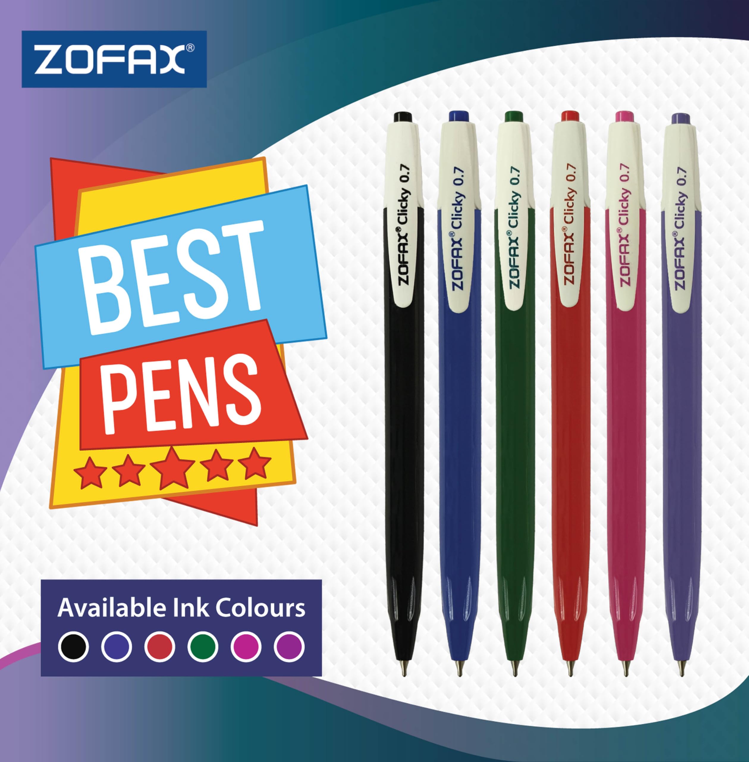 Zebra Z-Grip Penna A Sfera Retrattile – 1,0 Mm, Colore Fuchsia, Confezione Da 12 (22170)