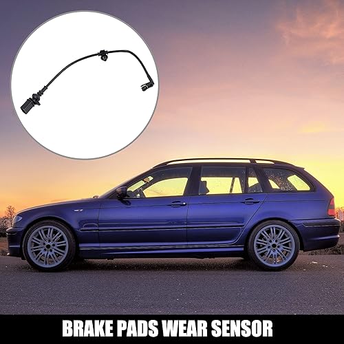 Miniatura 2 de X AUTOHAUX 4M0615121P Pastilla de freno trasera Sensor de desgaste electrónico Indicadores de desgaste de la pastilla de freno para Audi Q7 2017-2018