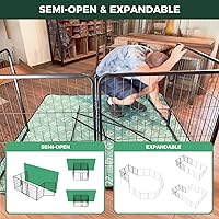 Vista 7 de FXW Homeplus Unleashed Corralito para Perros de Interior - Juego Sin Estrés y Seguro, Resistente de 40 Pulgadas 6 Paneles Corralito para Perros Negro