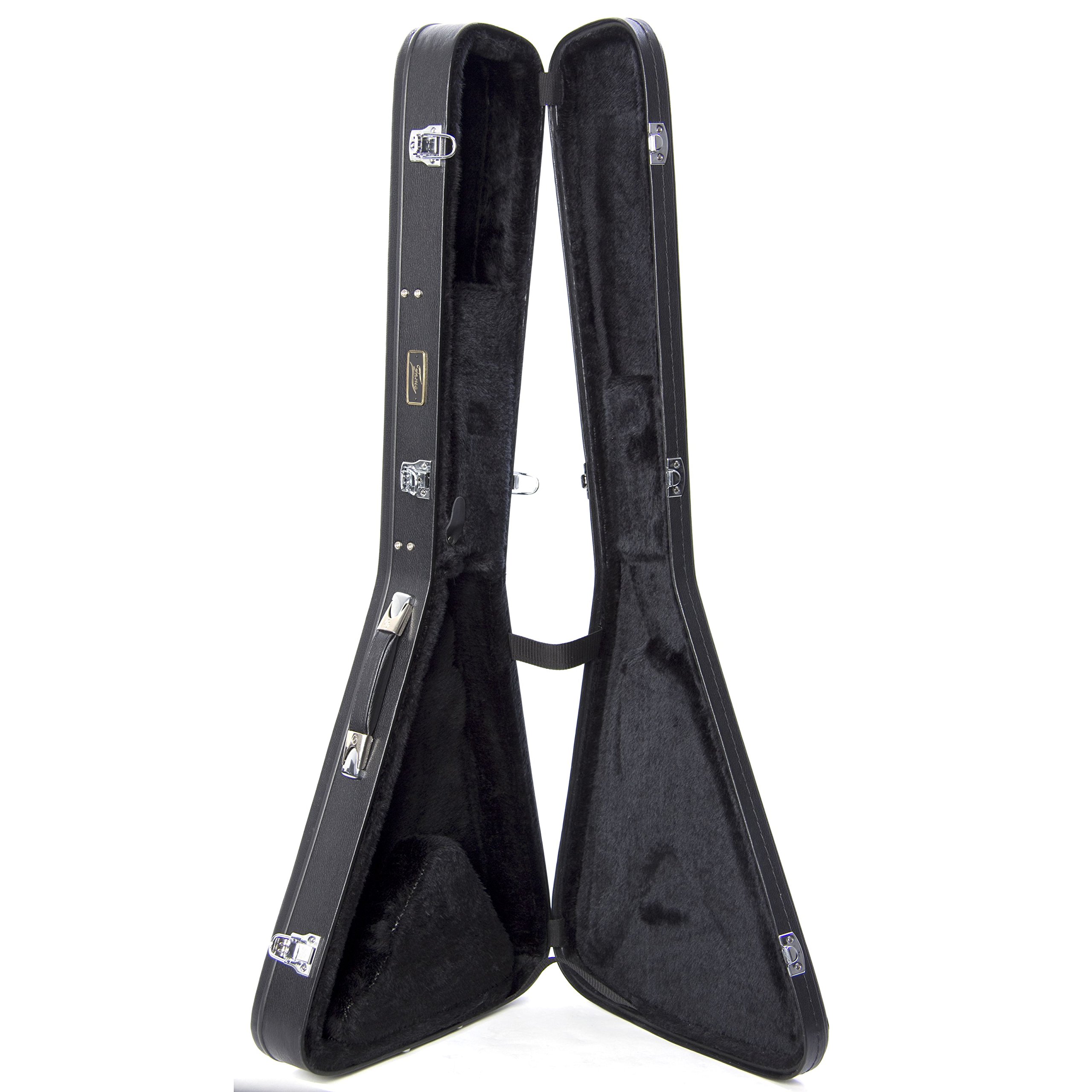 Fame Etui Guitare V-1 V-Style Noir - Étui pour Guitares Électriques