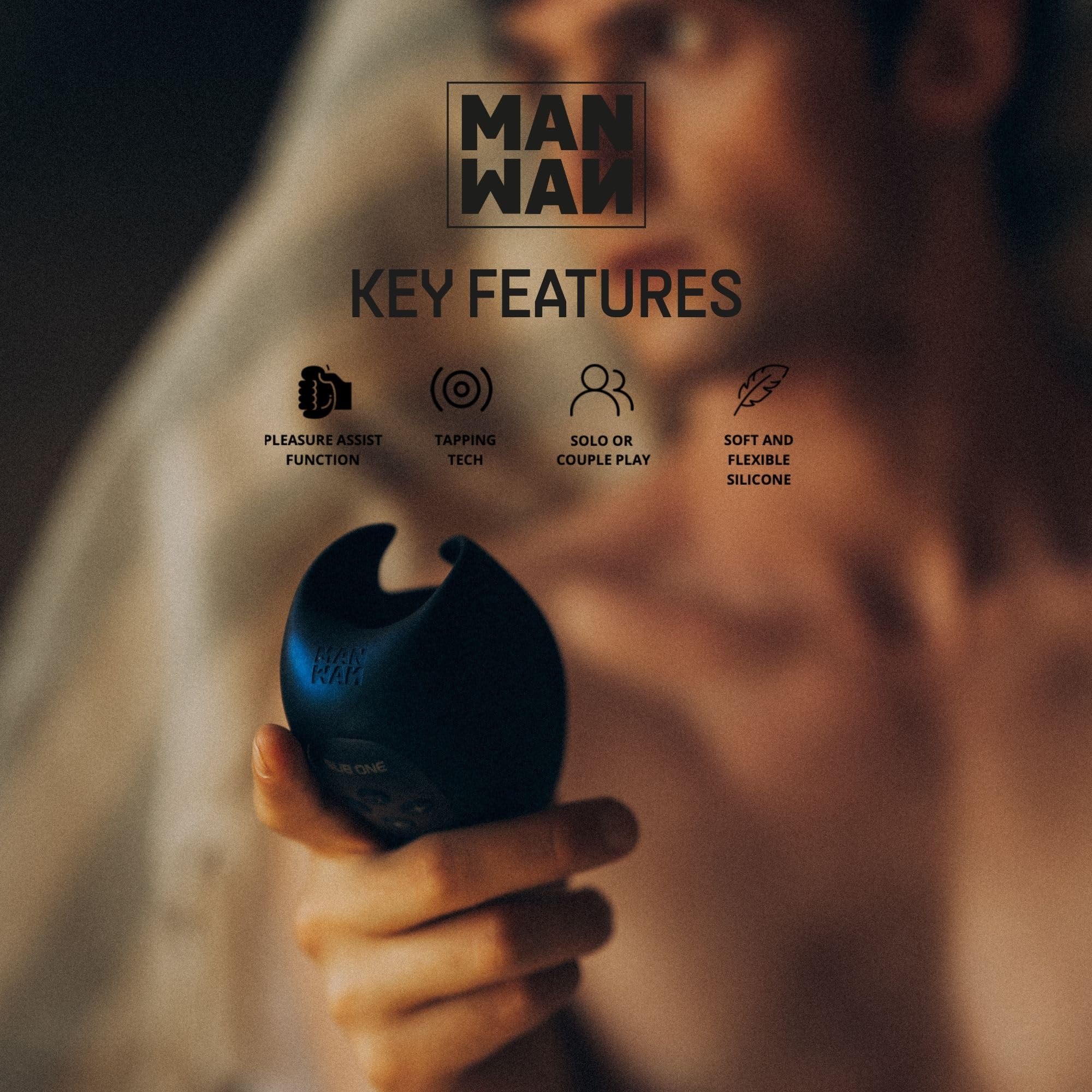 Manwan Sub.One Masturbatore Maschile Tapping – Masturbatore Automatico con Pleasure Assist, 5 Modalità & 5 Intensità, Stimolazione del Frenulo, Impermeabile IPX7, Ricarica Magnetica - Rouge Foncé