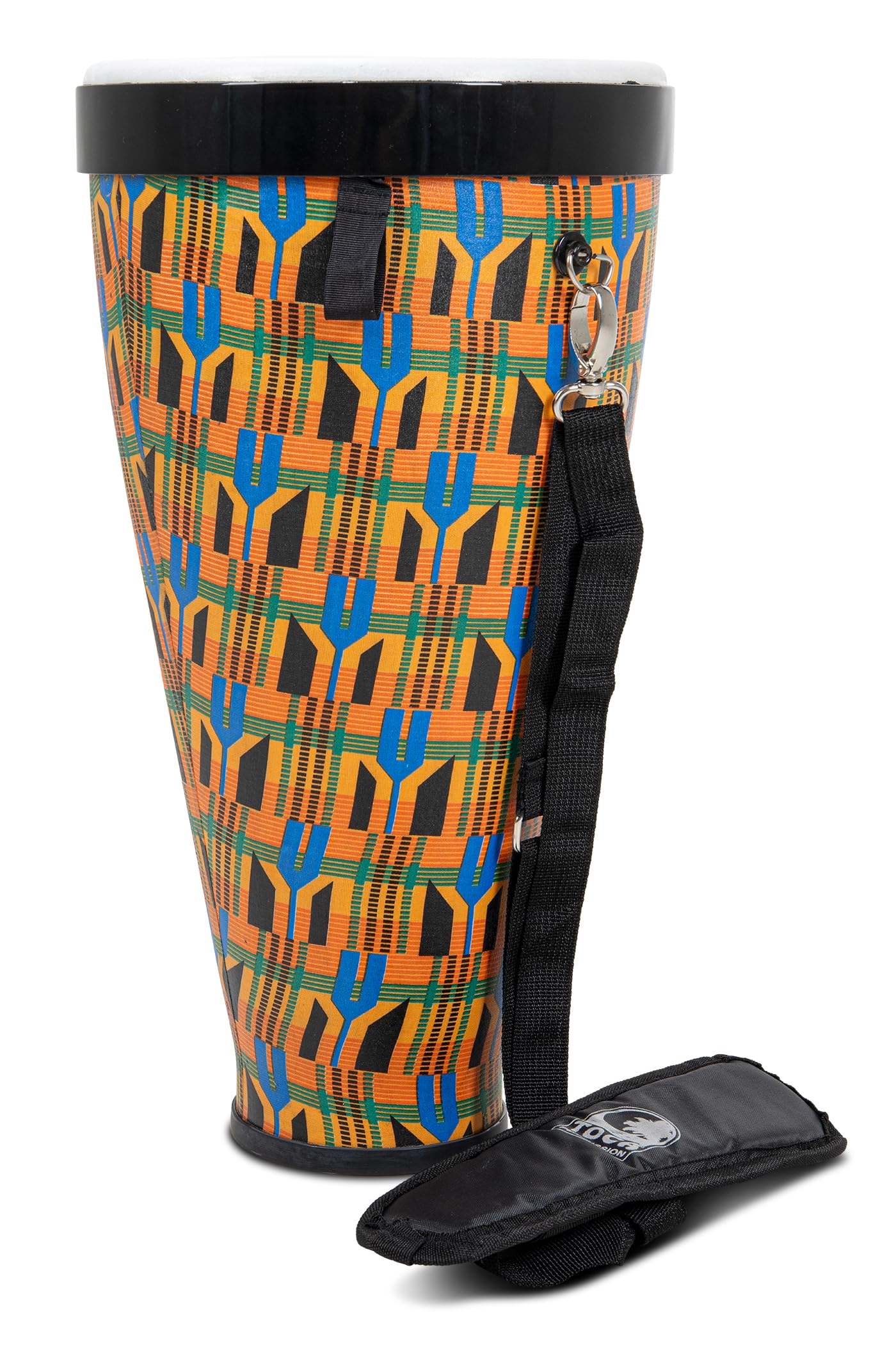 Toca Nesting Drums Freestyle II Nesting Ashiko 10 "x18" Kente Cloth TSSNA-10K-FP