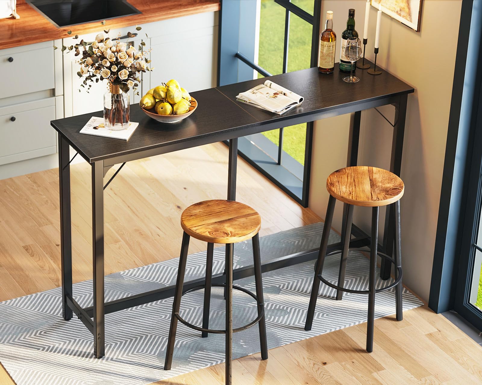 Amazon.com: ODK 63 inch Bar Table, Bar Height Pub Table, Counter