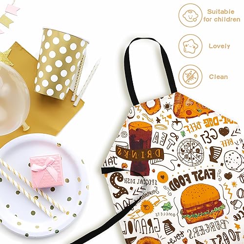 Miniatura 6 de Delantal de cocina para niños, para pintar, hornear, jardinería, regalo de bricolaje, delantal de chef para niños y niñas, delantales artísticos de