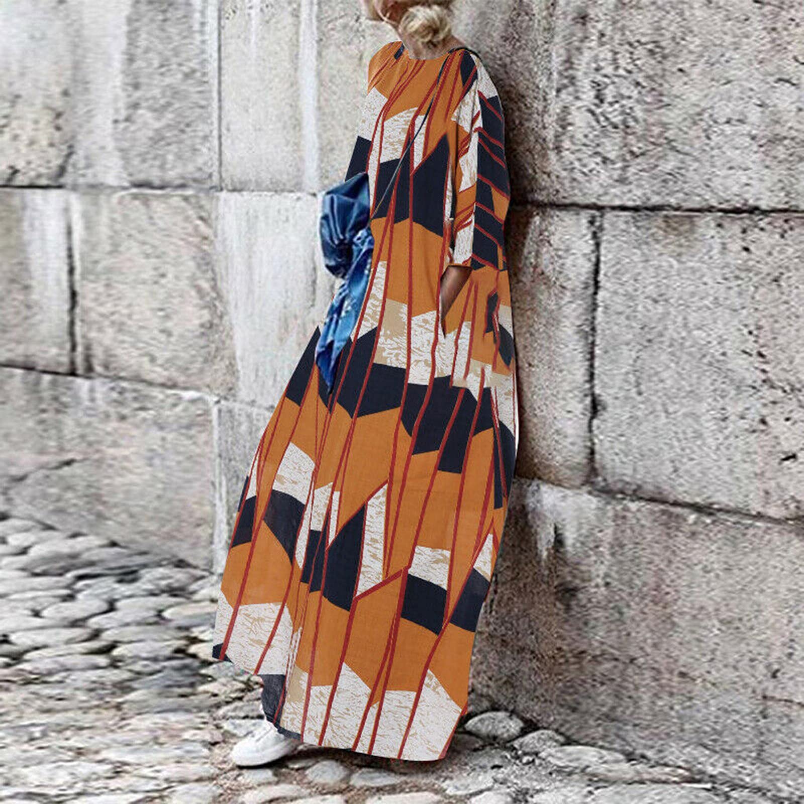 Vestido de playa para mujer, tallas grandes, vestido envolvente, elegante, vestido de playa fluido, vestido de casa ligero, vestido largo de verano, ligero y aireado, vestido de verano sencillo