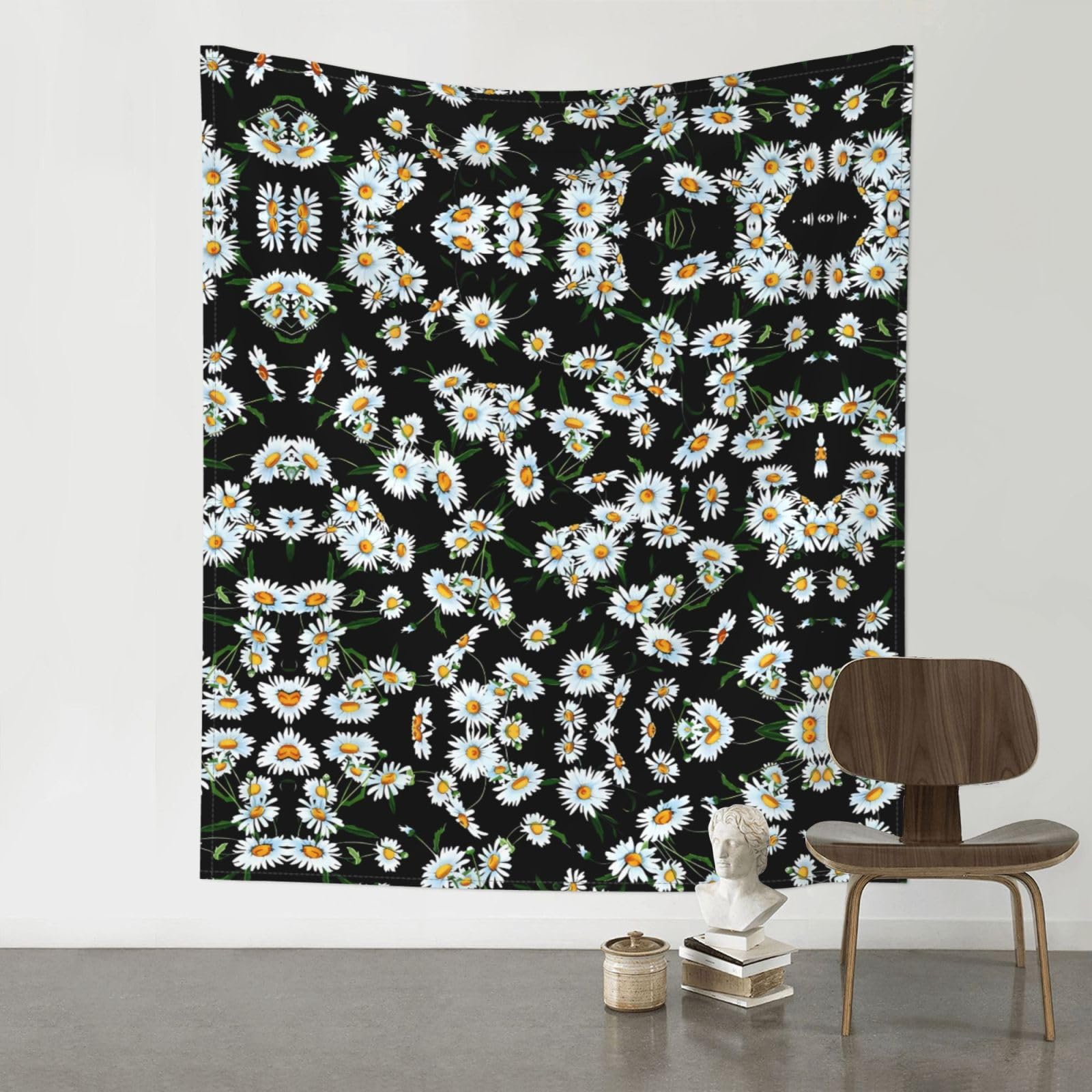 YYHWHJDE Beauty Daisy Prints Wall Tapestry 60x51in - High-Grade Polyester Throw Blanket for Bedroom, Dorm, Beach & Picnic Decor
