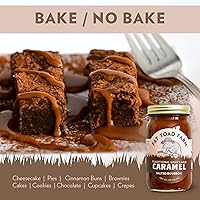 Vista 5 de Fat Toad Farm Salsa tradicional de caramelo de leche de cabracajeta, bourbon salado, sin gluten, 8 onzas líquidas