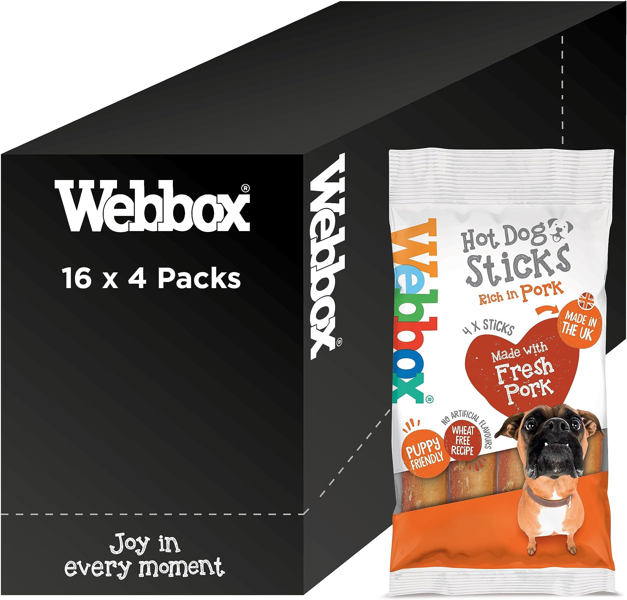 Webbox Hot Dog Sticks, Pack of 16