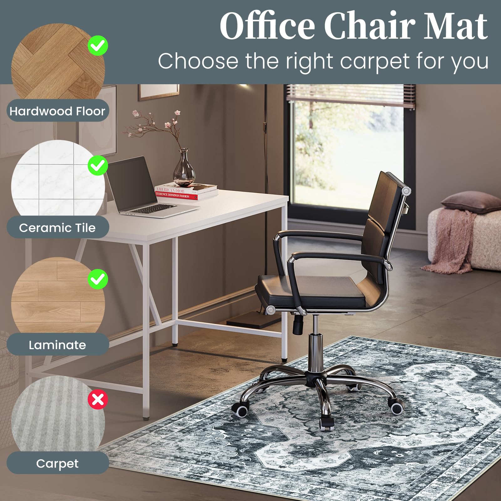 Tapis De Protection De Chaise, Tapis De Chaise De Bureau
