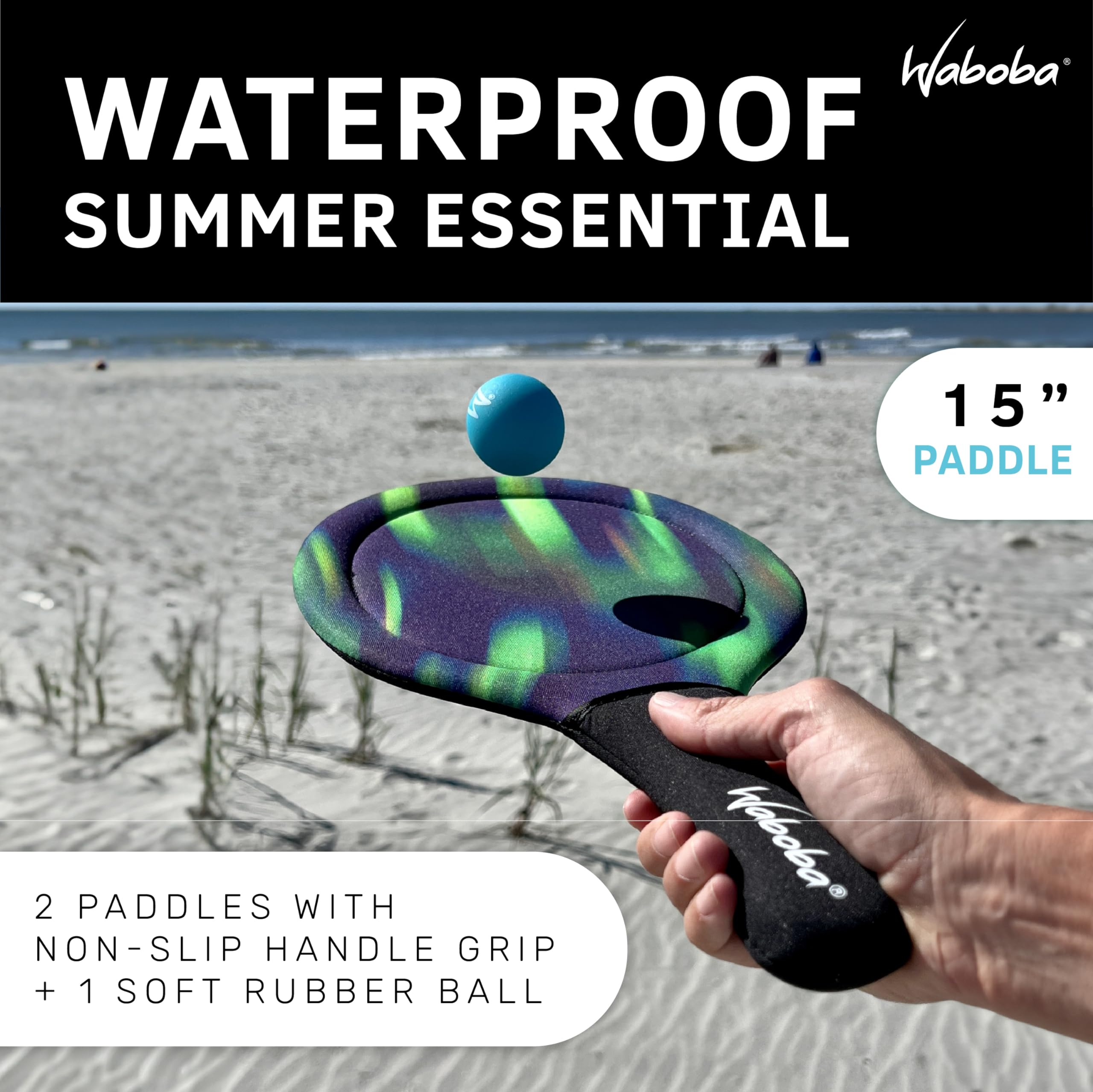 Waboba Beach American Football – Ballon Aquatique 22,9 Cm, Antidérapant, Dès 8 Ans