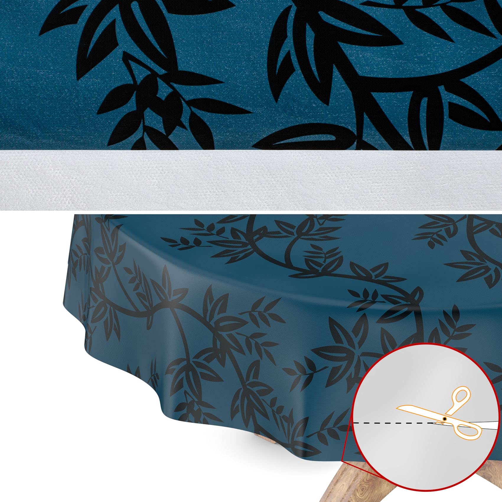 ANRO Tovaglia Cerata, Lavabile, Per Interni Ed Esterni, Ovale, 220